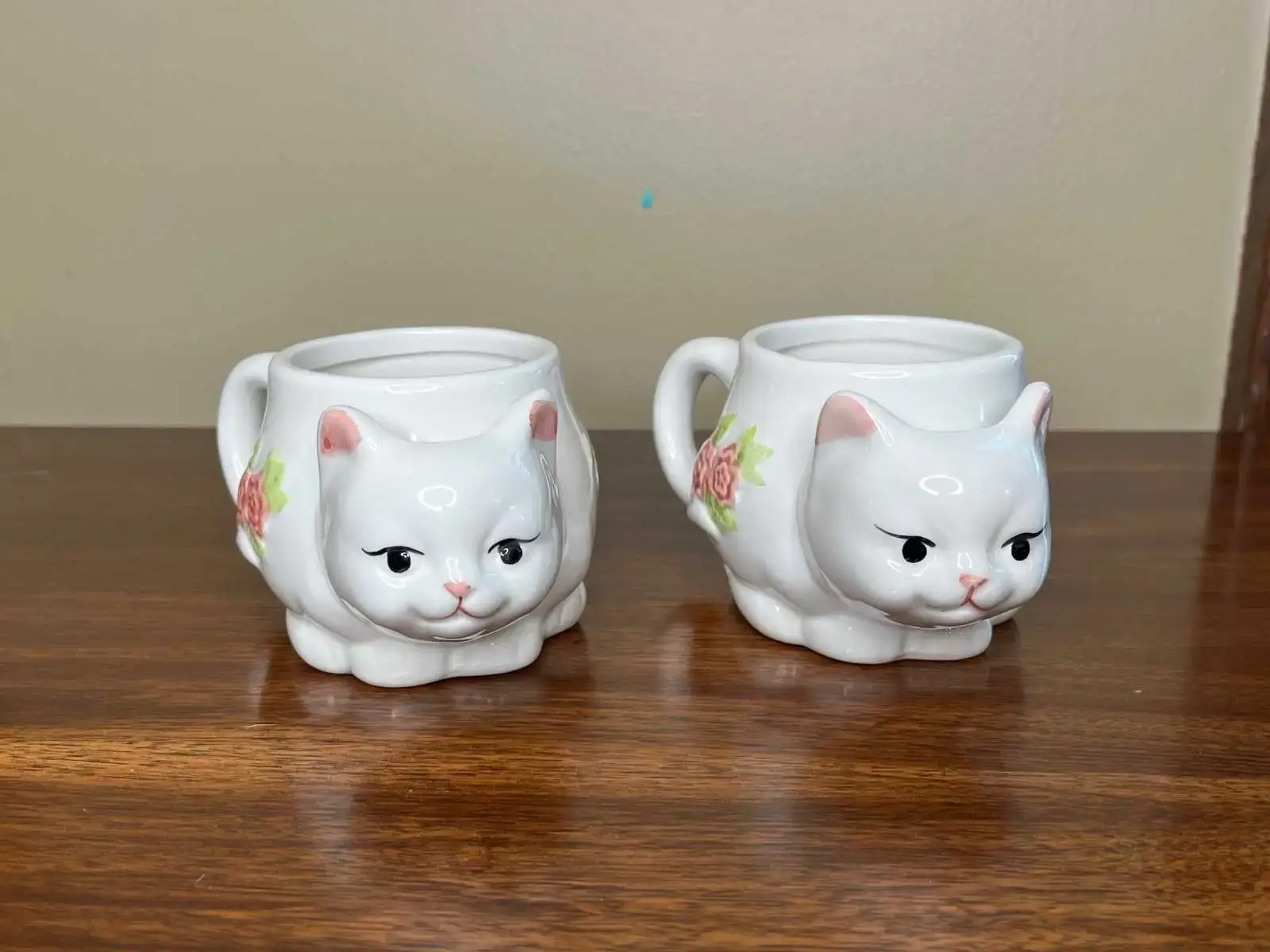 Cat Tea Mug Set of 2