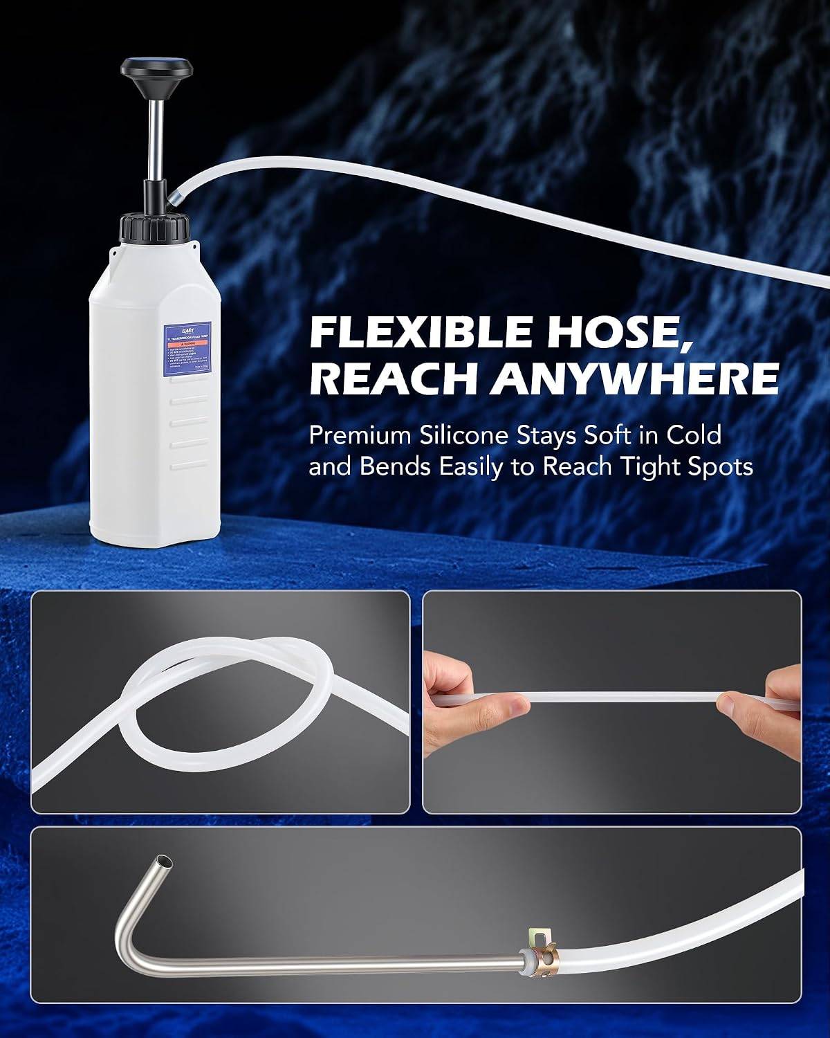 Fluid Transfer Pump, 1L Hand Fuel & Oil Dispenser Tool - photo 2