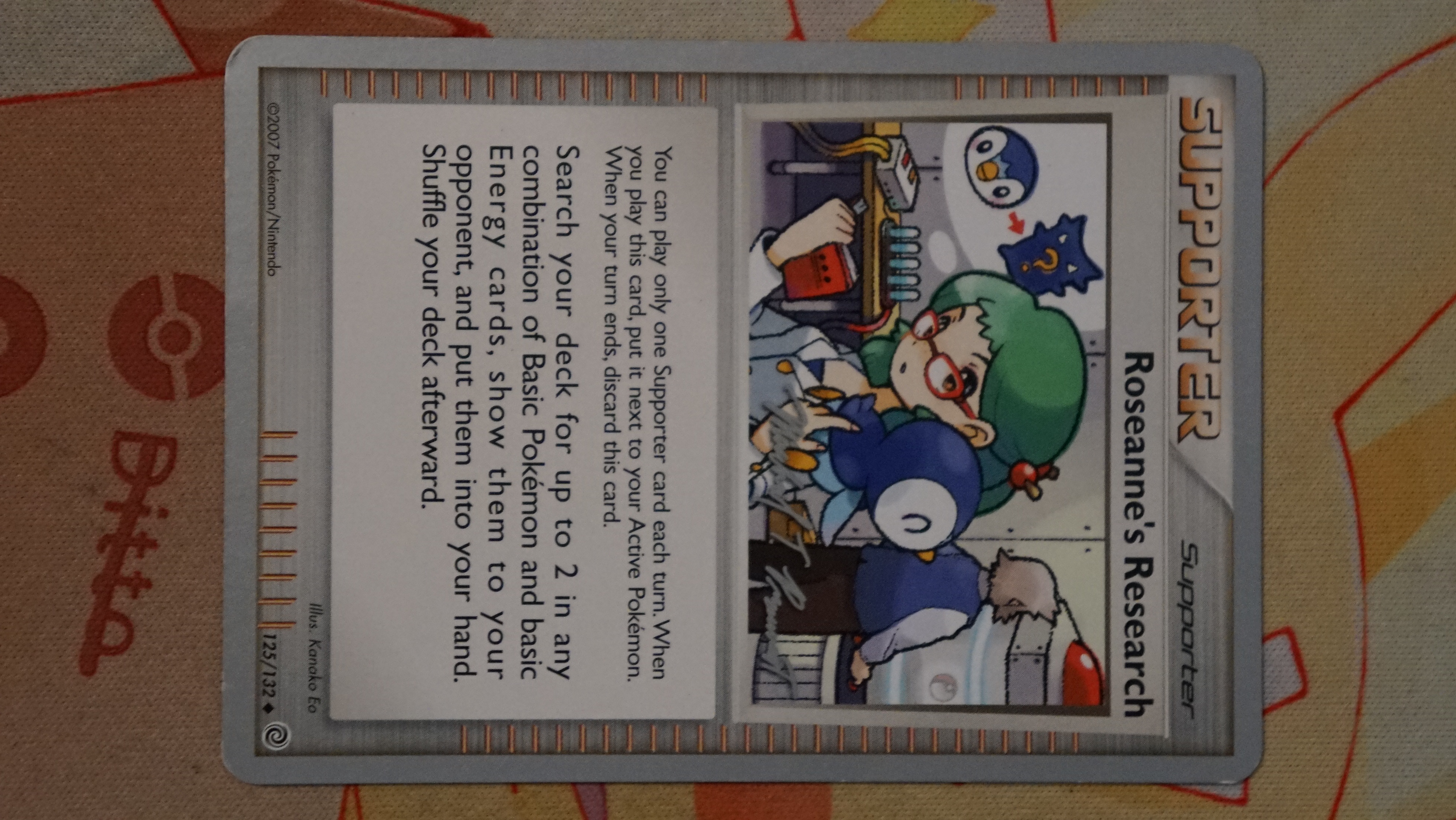 Pokemon Roseannes Research 125/132 World Championships 2010 Deck - photo 3