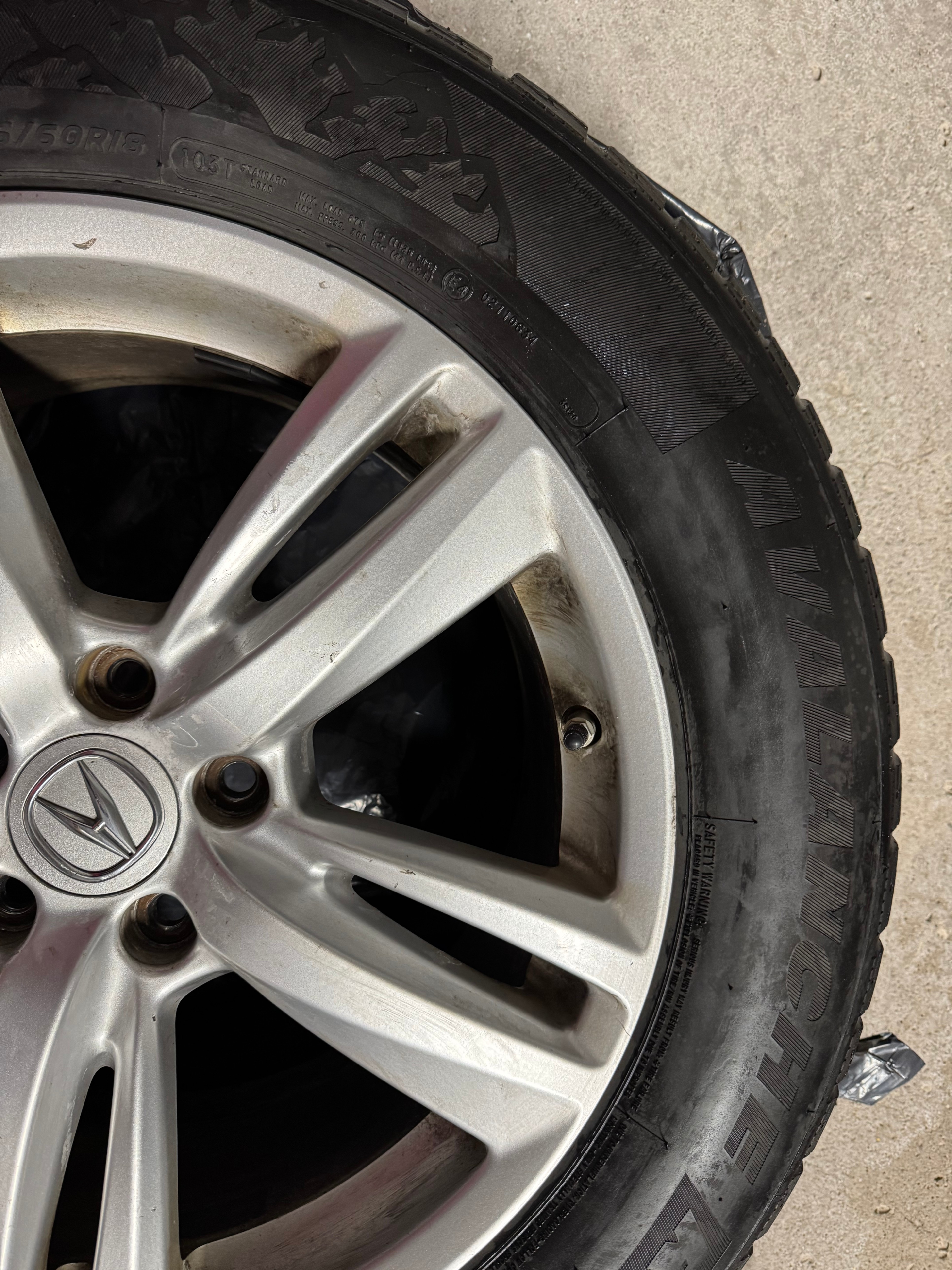 18' Rims for Acura but can fit other cars/suvs Set of 4 - photo 5