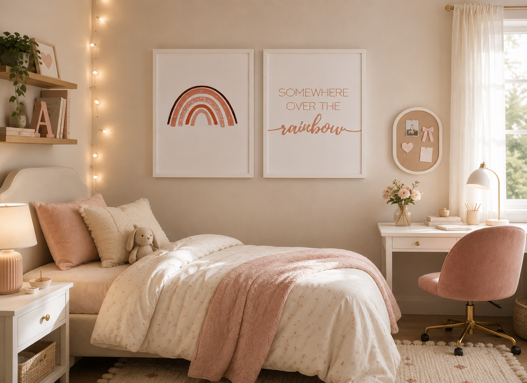 Like New Beautiful Framed Rainbow Wall Art ($30 for Set of 2)