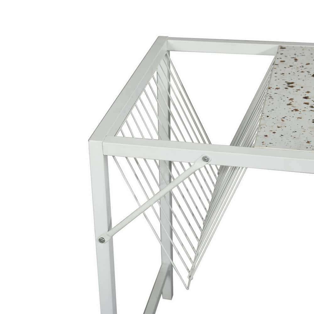 ❗❗MOVING OUT SALE❗❗White Rectangle  Metal Frame Computer Desk - photo 5