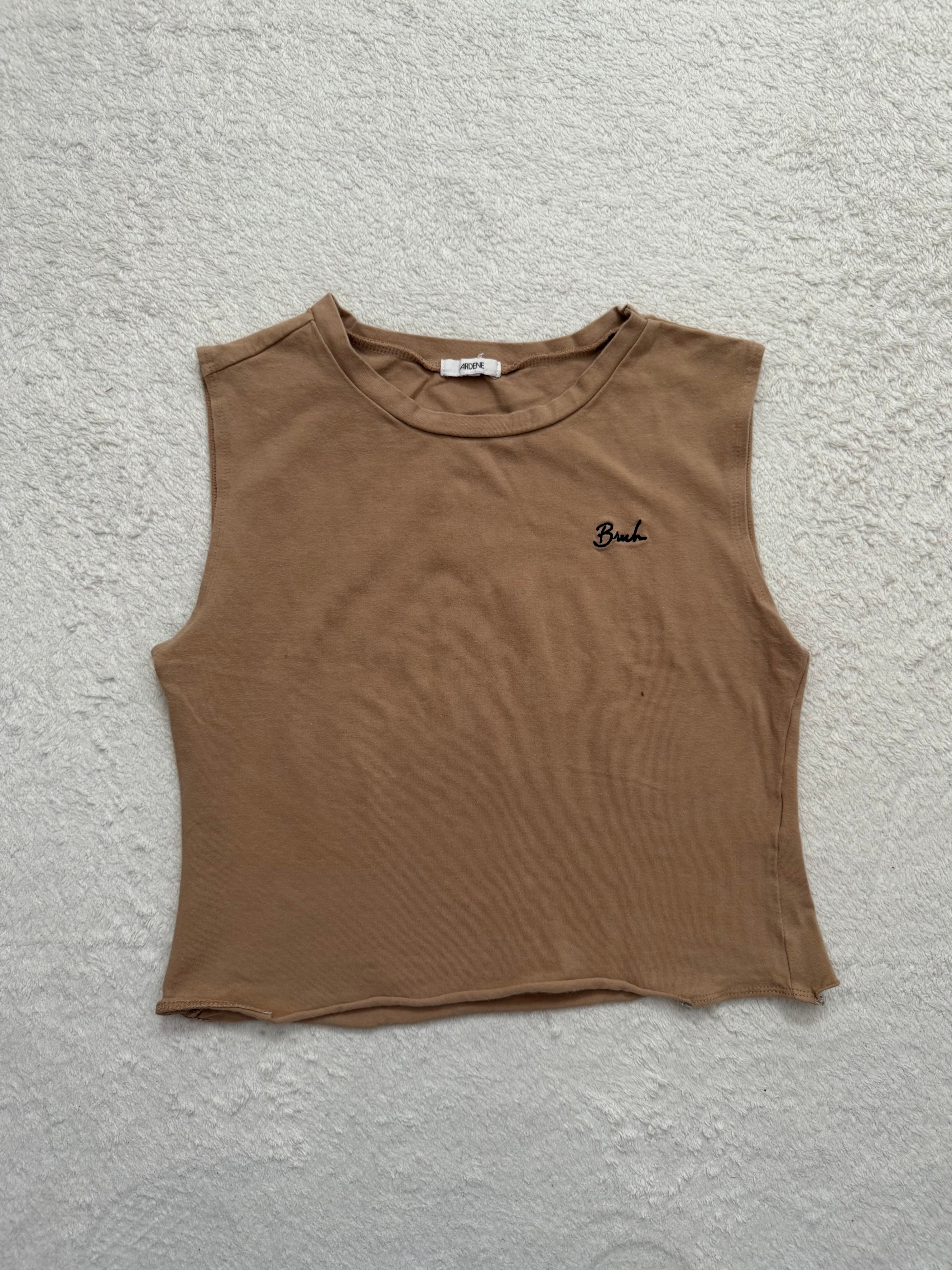 Ardene Sleeveless Cropped Top - Brown