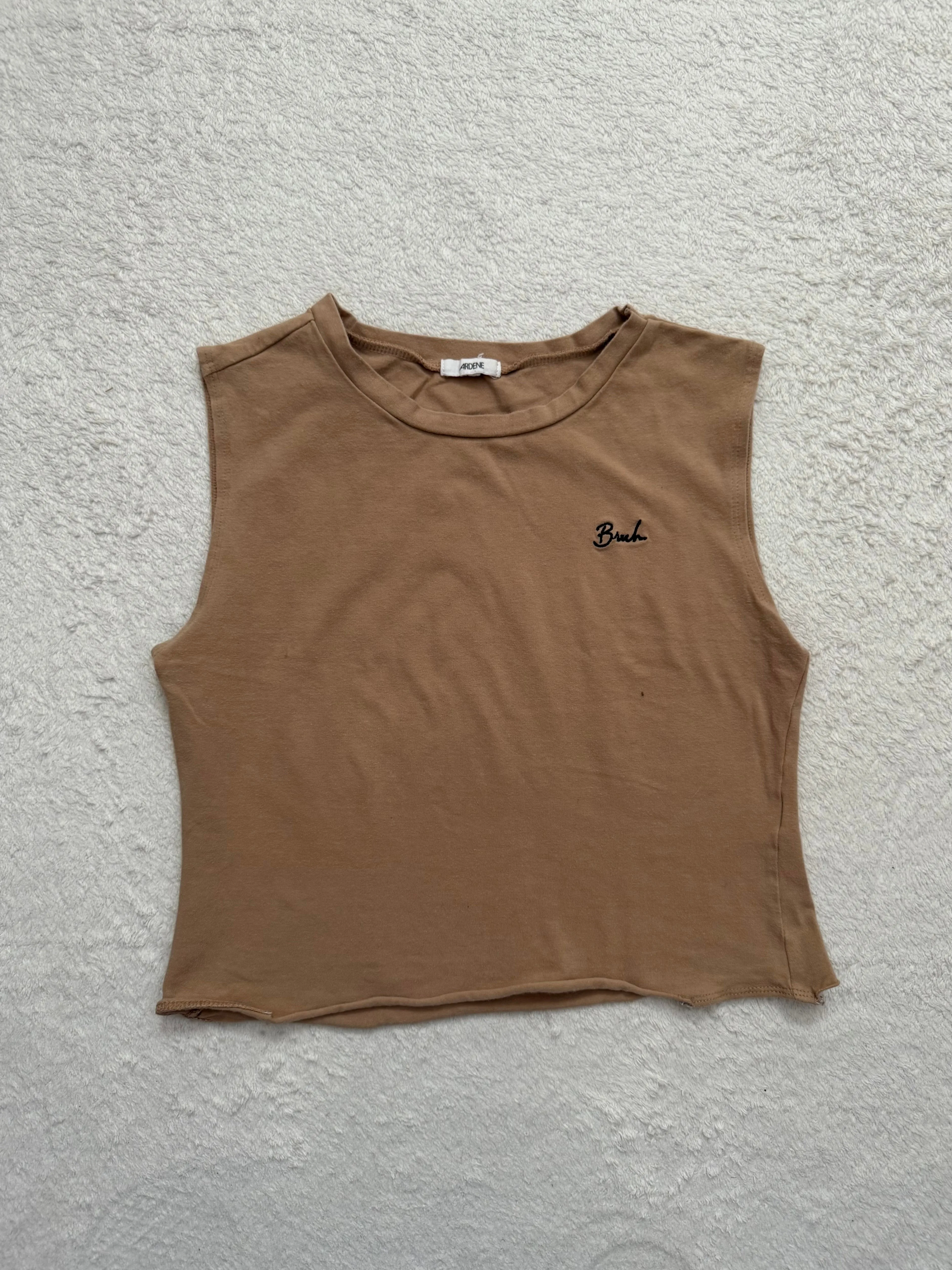 Ardene Sleeveless Cropped Top - Brown