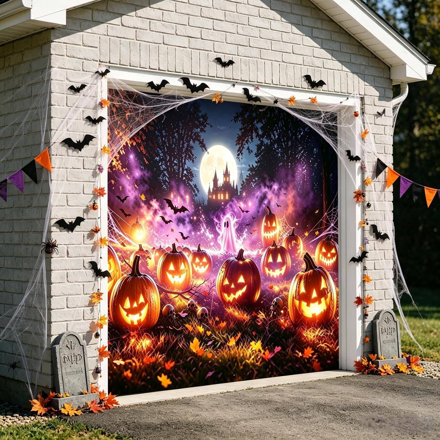 7x8 FT Halloween Garage Door Cover - photo 3