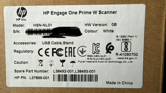 HP Engage One Prime White Scanner - photo 3