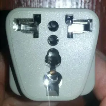 Universal Charger Converter Plug With Round 2 Prong Inserter ...