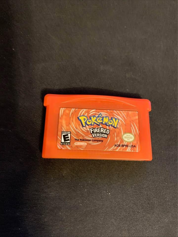 Pokemon FireRed Version Game Boy Advance Cartridge