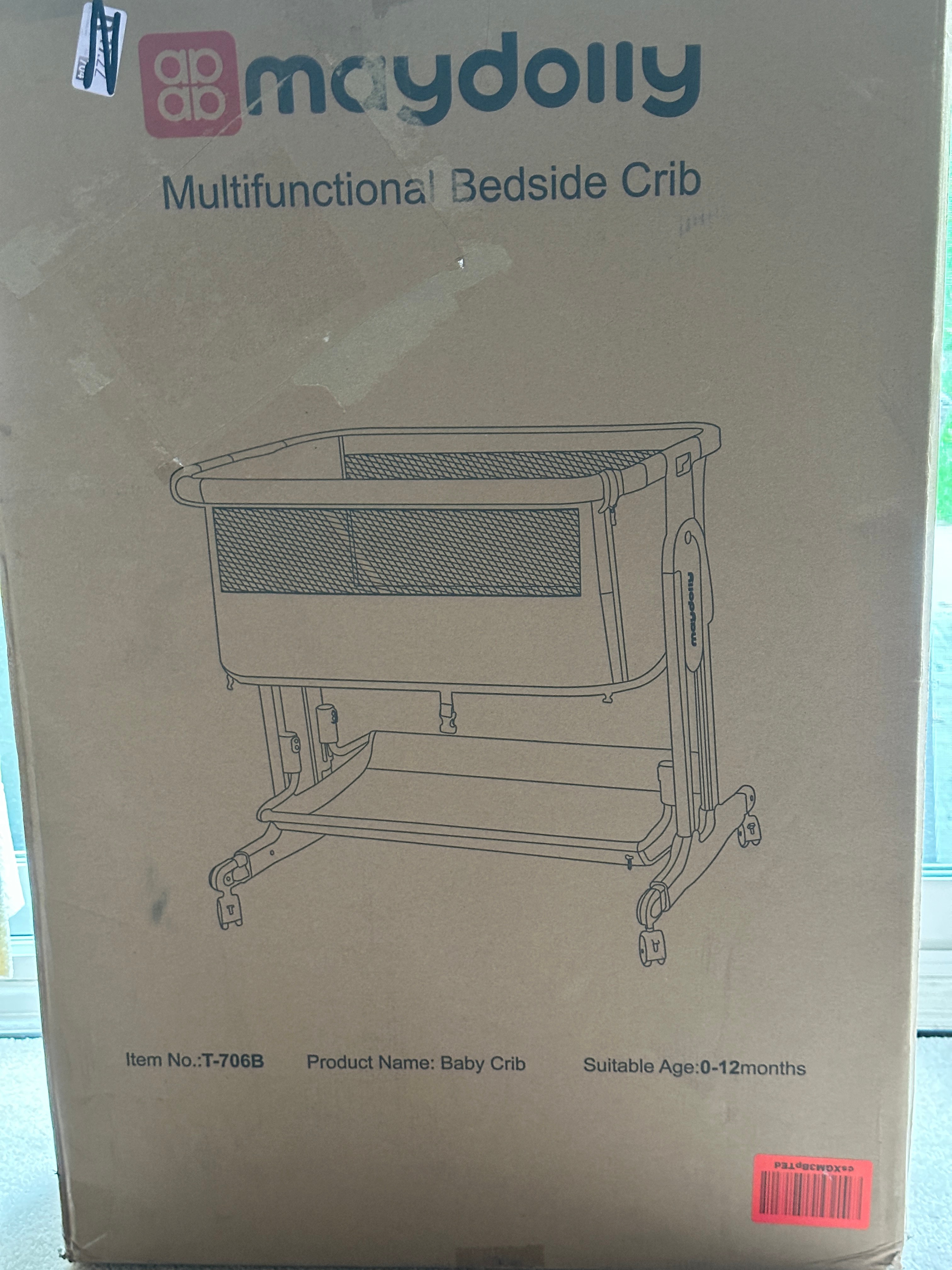 Baby Bassinet Bedside Crib 7-Height Adjustable Breathable Mesh - photo 2
