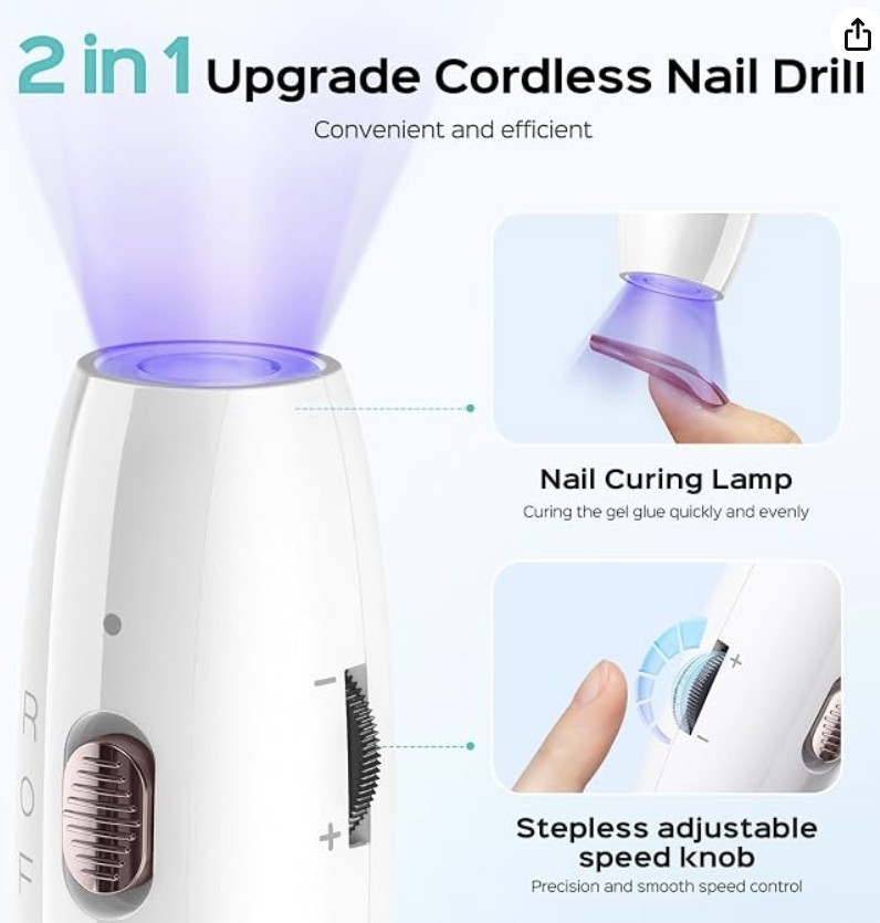 COSULUS Cordless Electric Nail Drill - photo 5