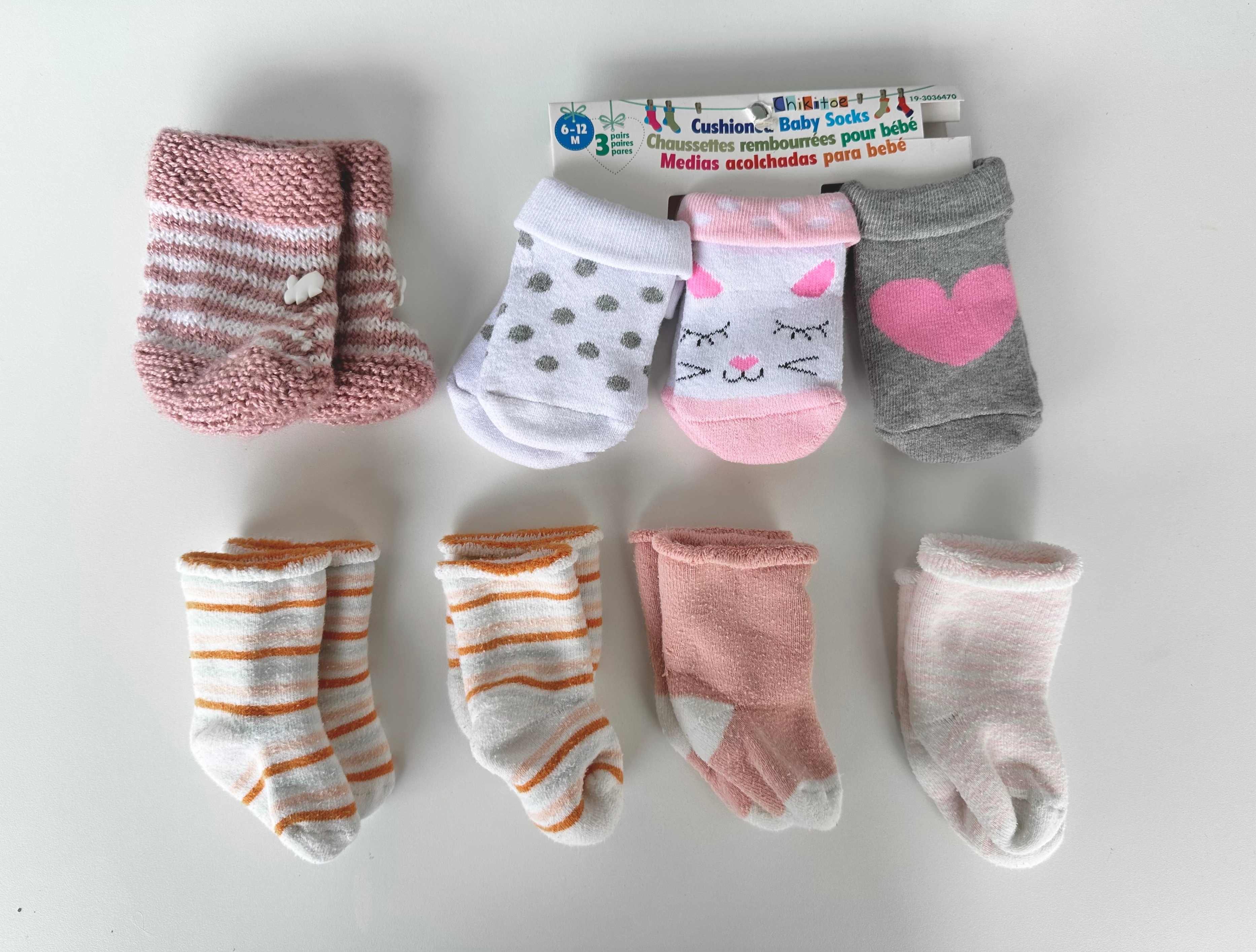 Baby Girl Socks Bundle - 0-12 Months