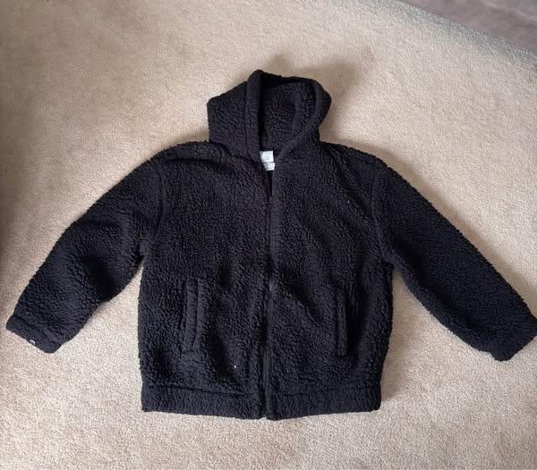 GAP Black Fleece Zip-Up Hoodie/Jacket (Size 12)