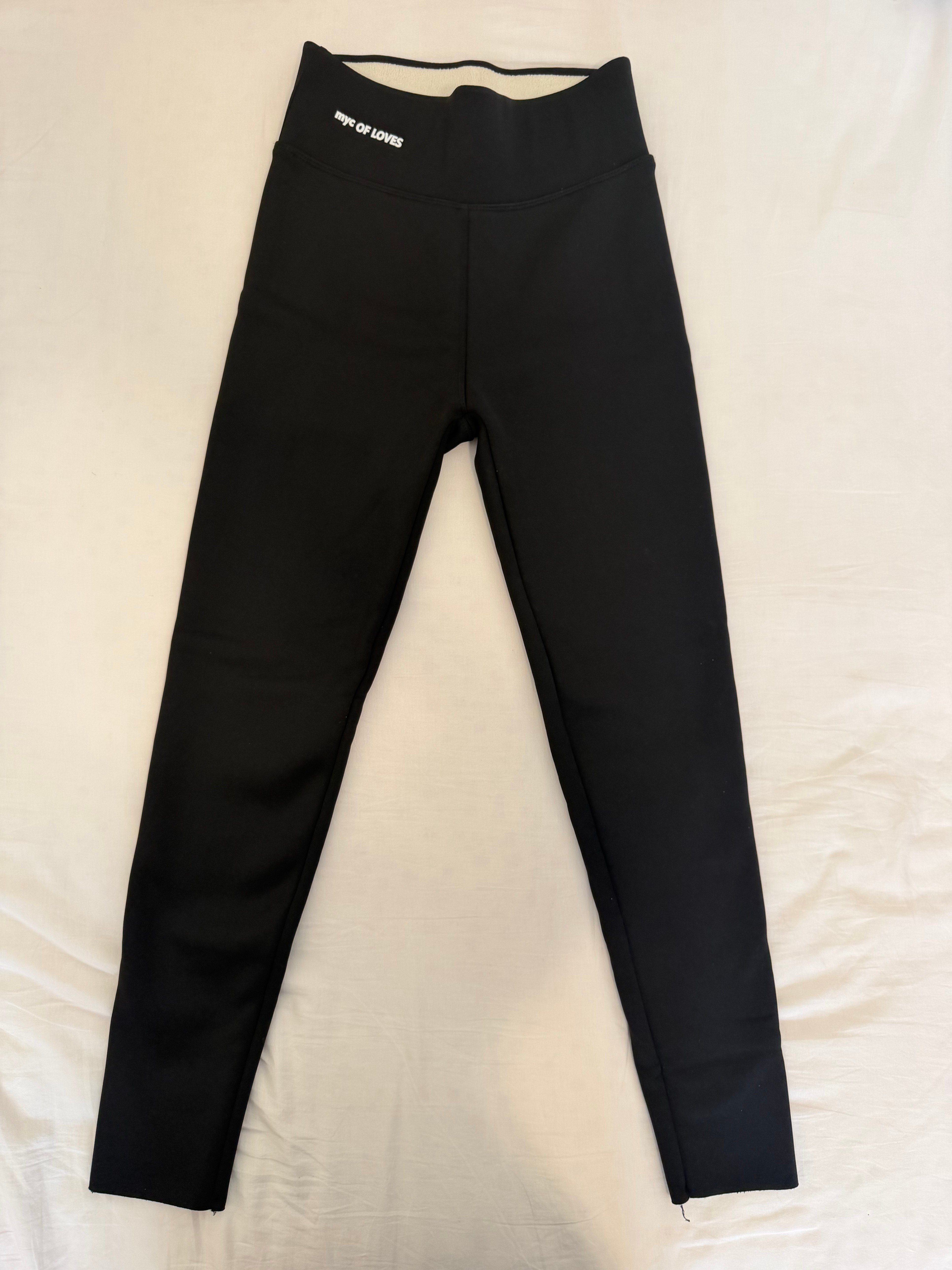 Women’s Fleece-Lined Leggings – Black – Size L