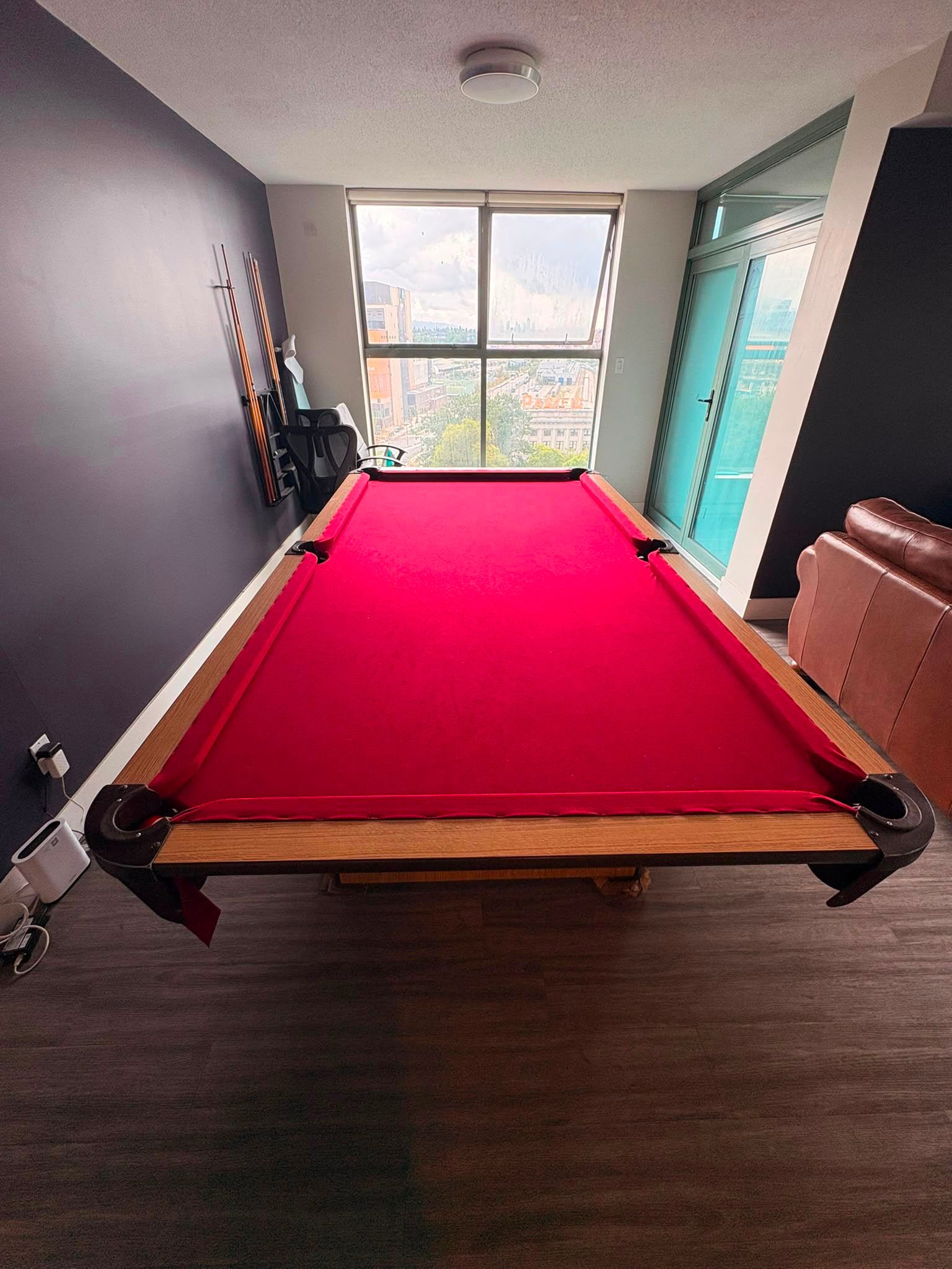 Red Pool Table