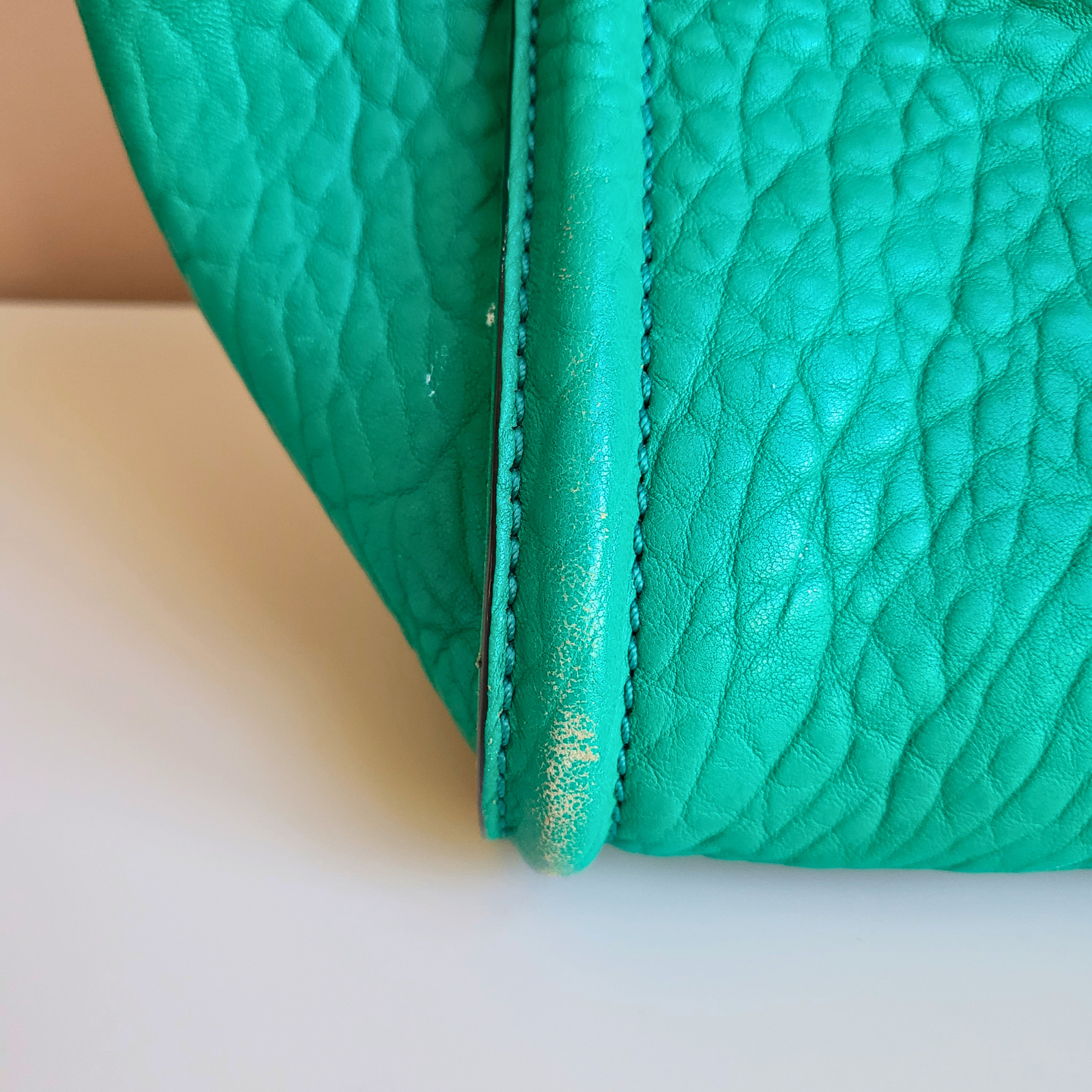 MCM - Mini Oasis Green Satchel Tote With Tags - Pre-Loved! 👜 - photo 5