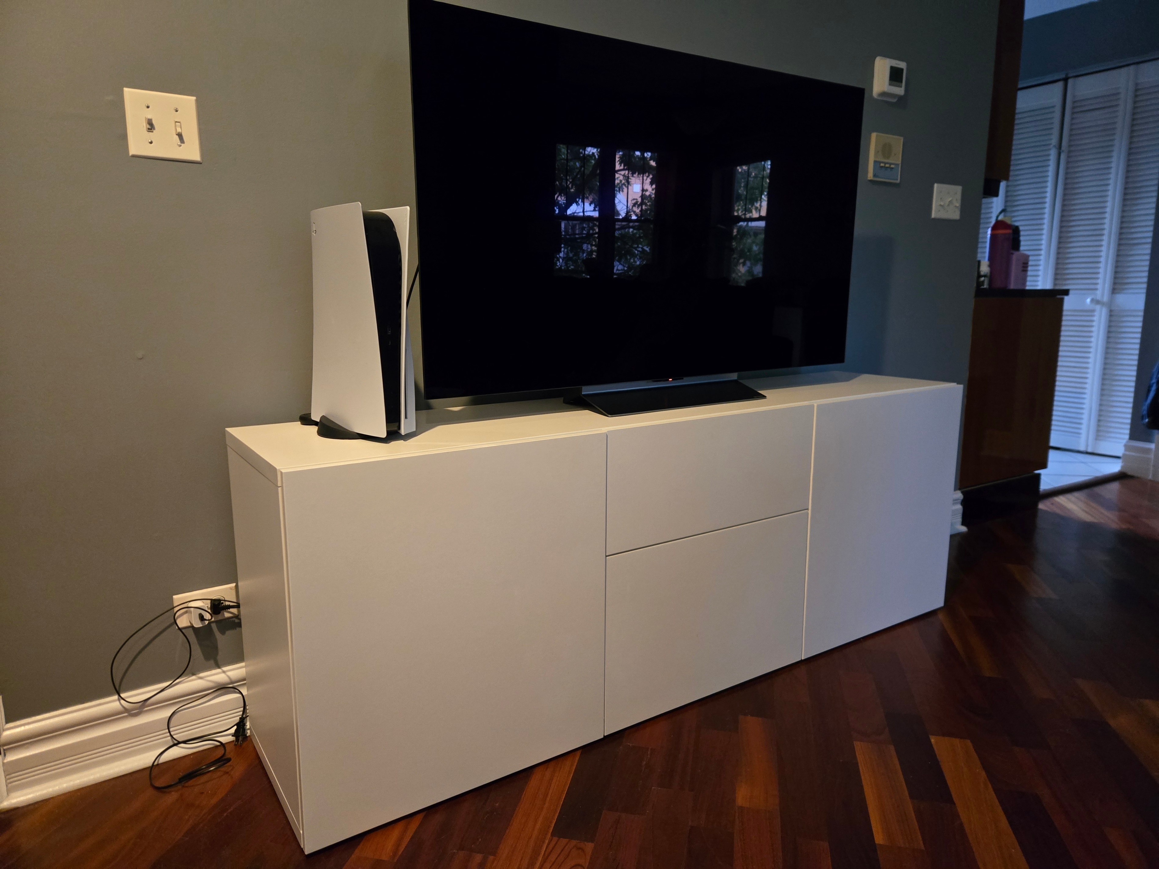 IKEA BESTÅ TV/storage unit, white