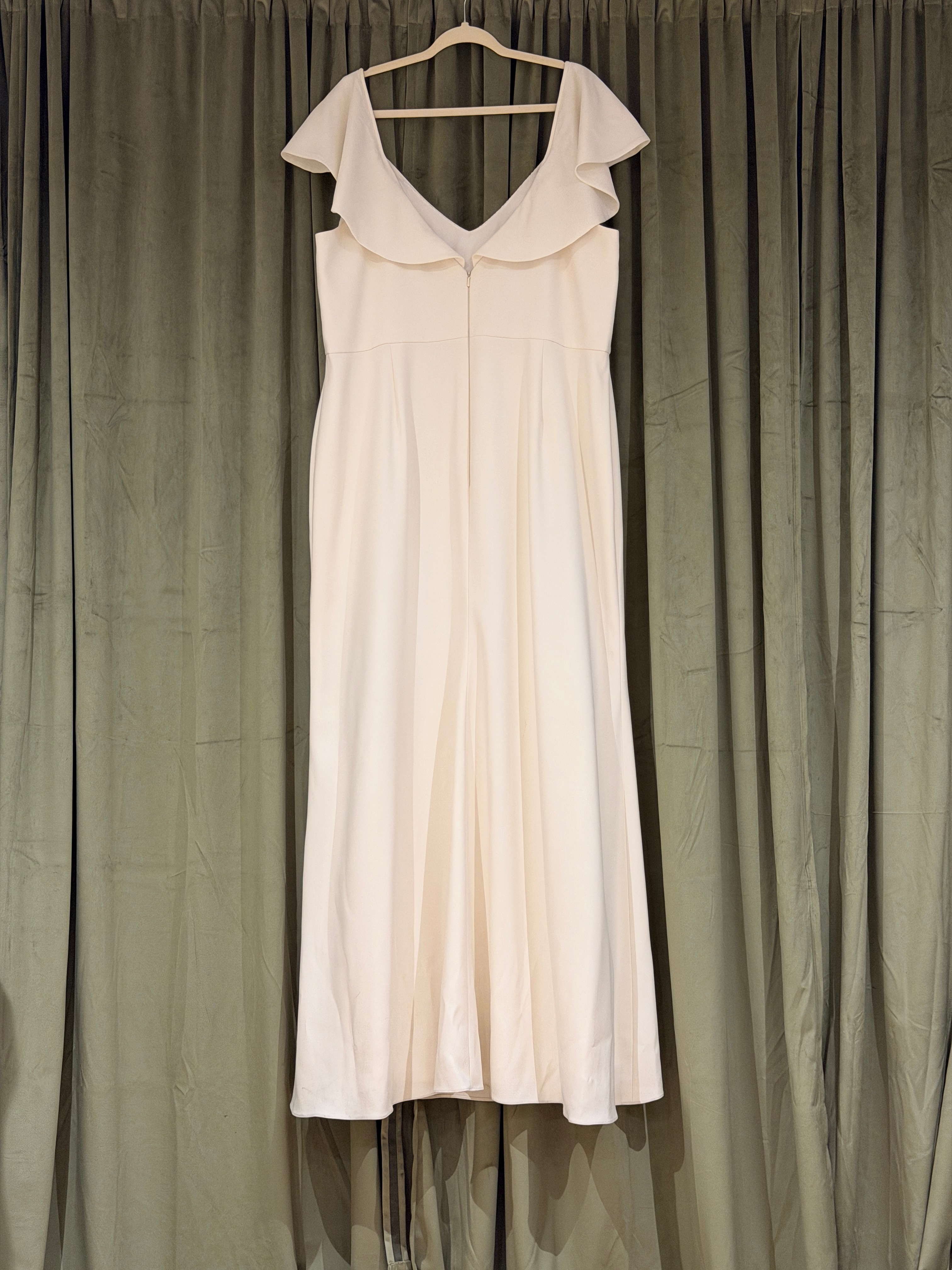 Plus Size Jenny Yoo Crepe Wedding Dress Size 22L - photo 5