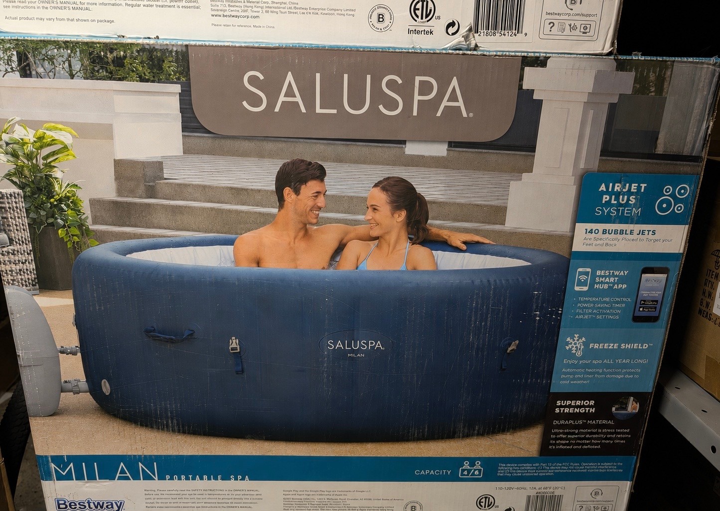 SaluSpa Milan AirJet Plus Hot Tub – 4-6 Person Smart Spa - photo 2