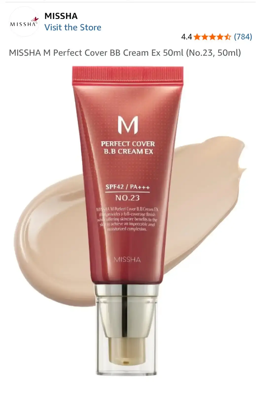 MISSHA M Perfect Cover BB Cream No. 23 Natural Beige