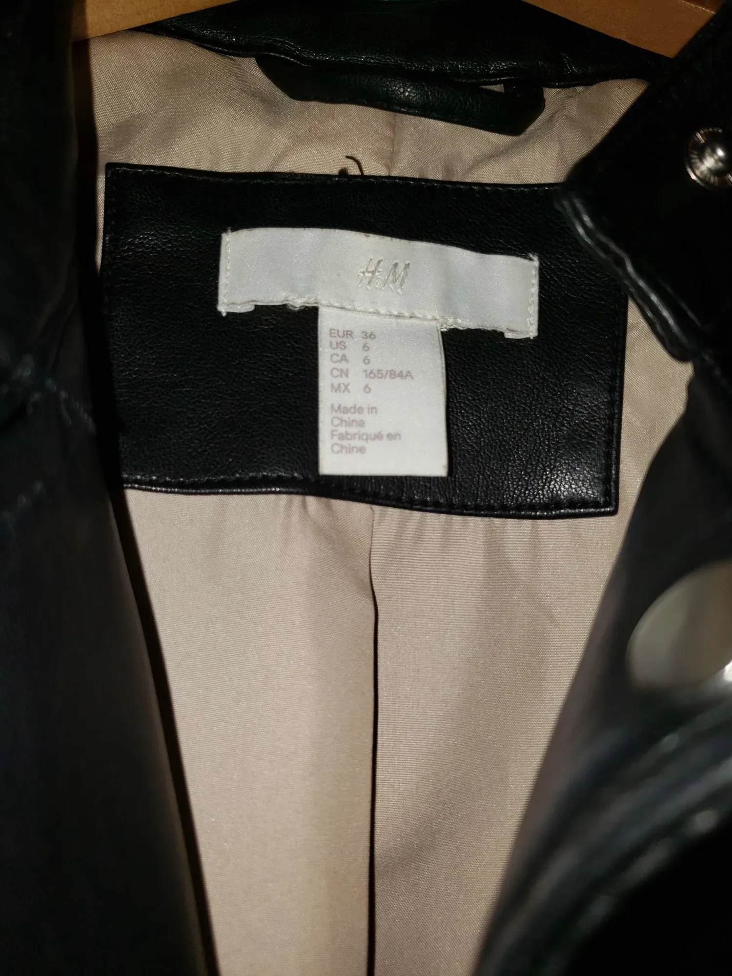 Buttery Soft Black Leather-like Vegan Pleather jacket - photo 4