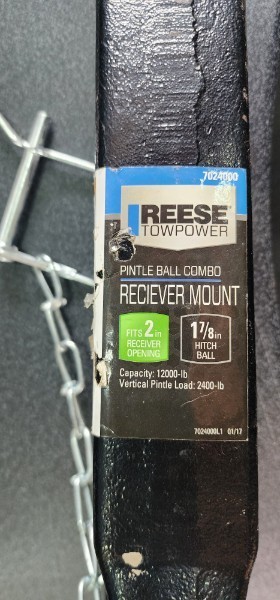 Reese Towpower Pintle Ball Combo Receiver Mount