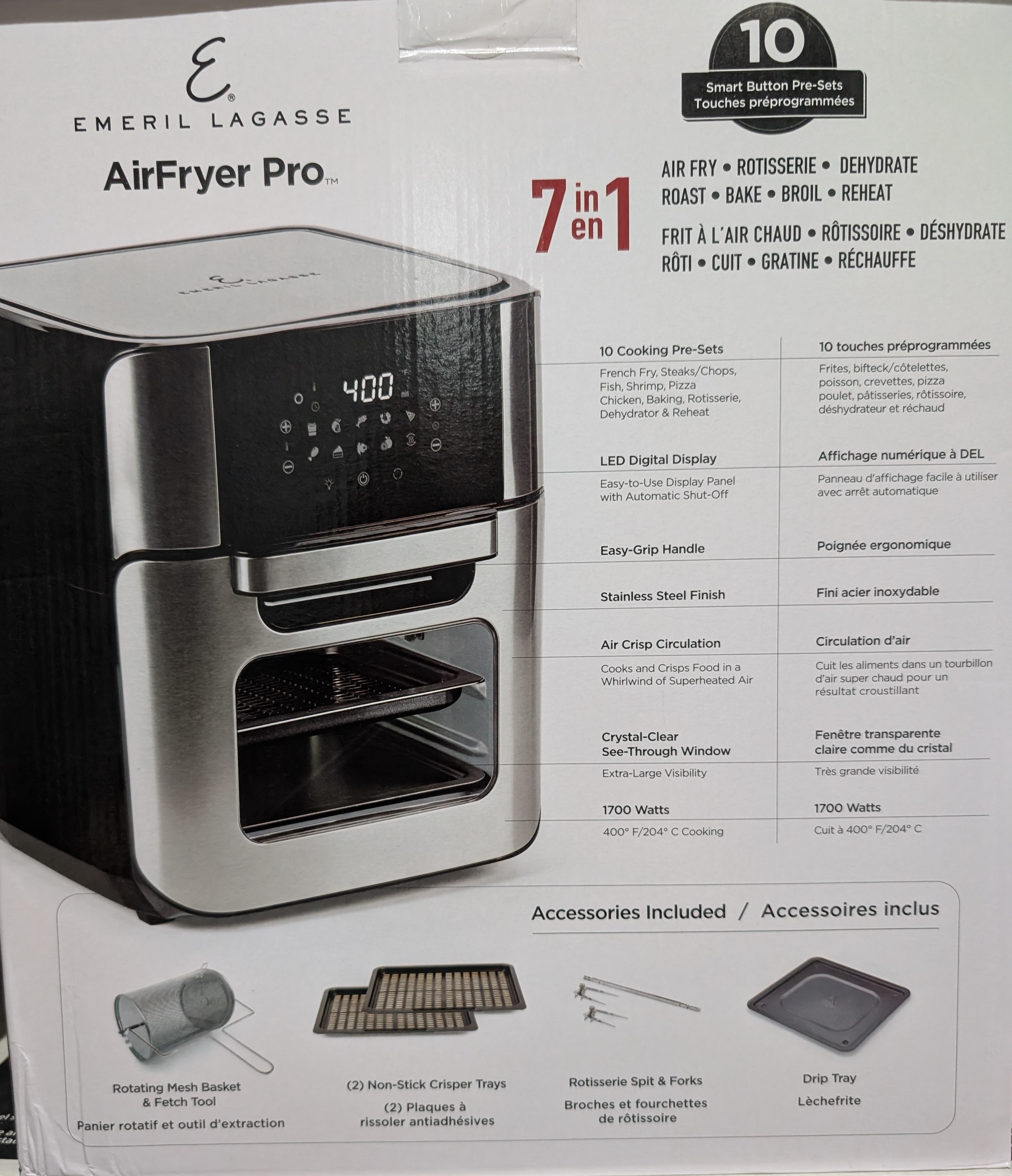 AirFryer Pro Emeril Lagasse $70 - photo 4