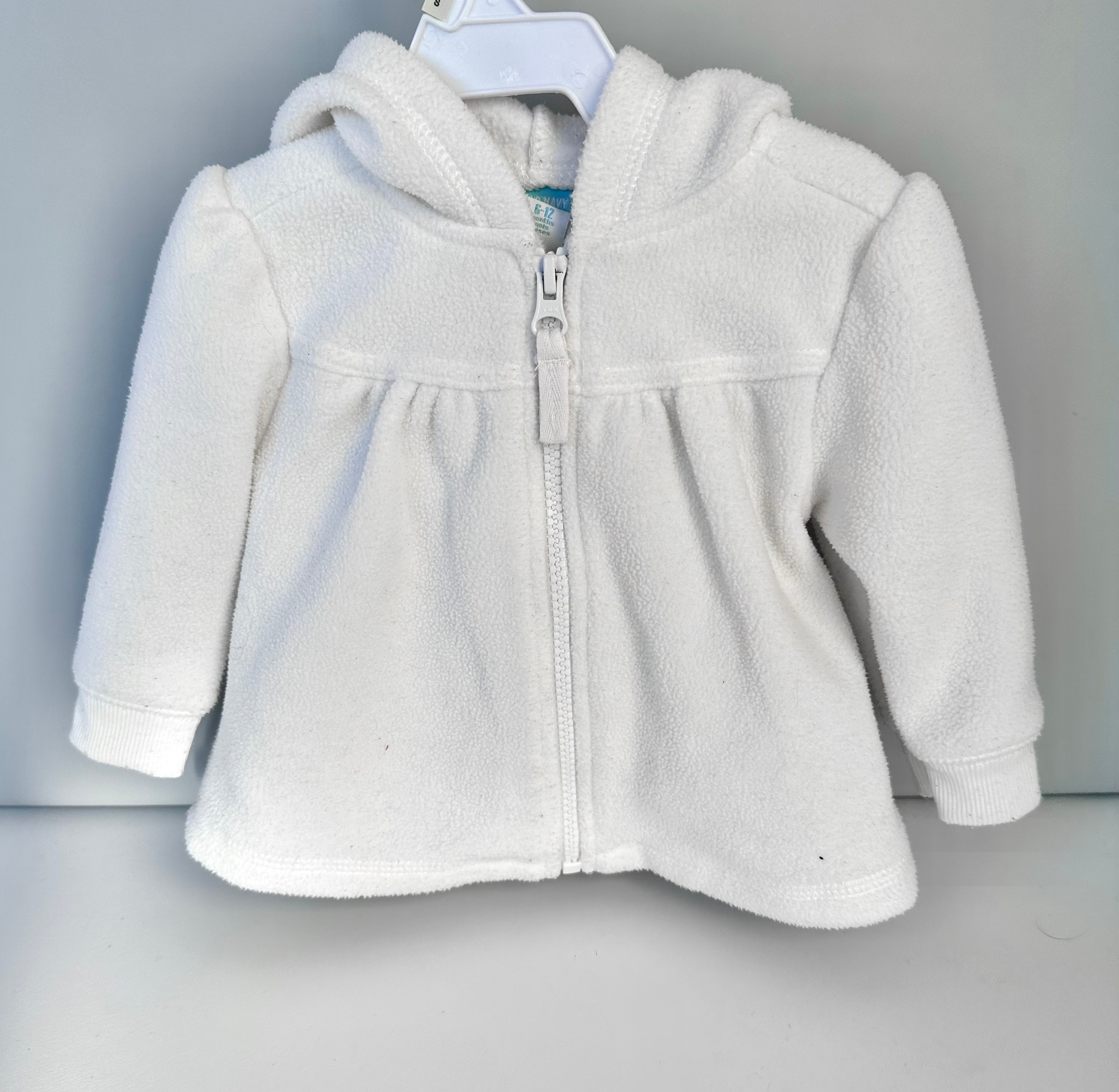 Baby Girl Bunny Hooded Zip Sweater - 6-12 Months - photo 2