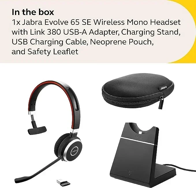 Jabra Evolve 65 SE Wireless Mono Headset