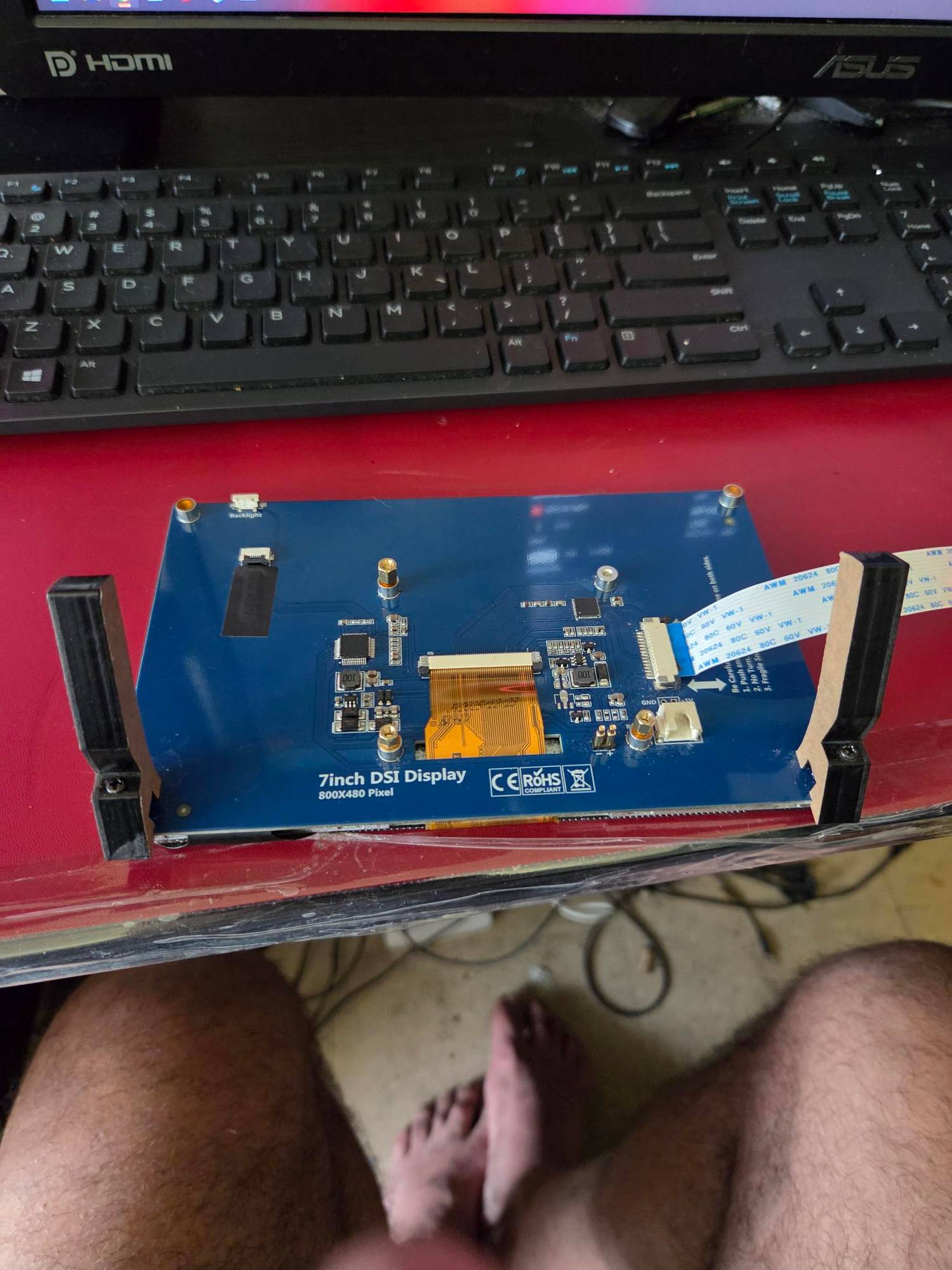 7 inch touchscreen for Raspberry PI 3, 4 ,5 (DSI) - photo 2