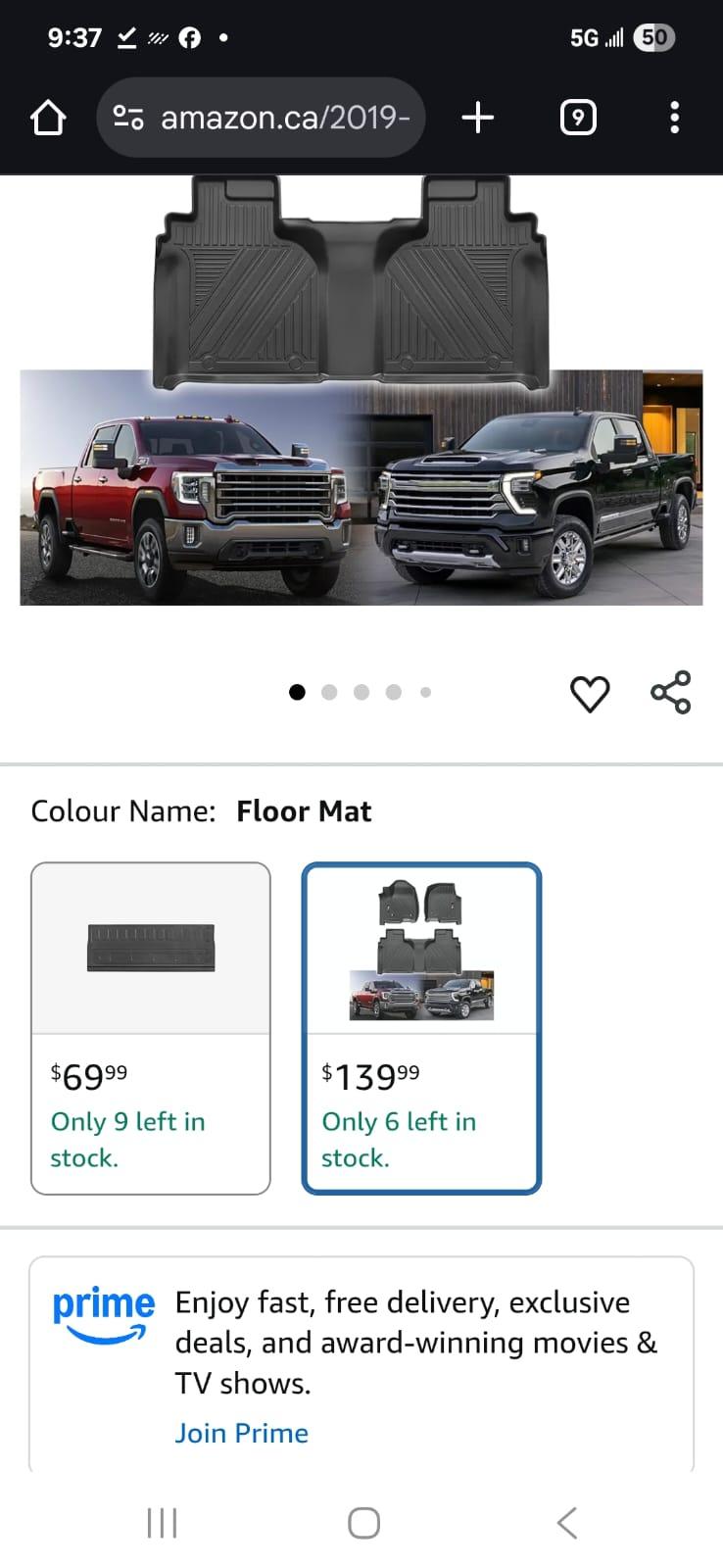 2. Chevy Silverado/GMC Sierra floor mats for 2019-2026 - photo 2