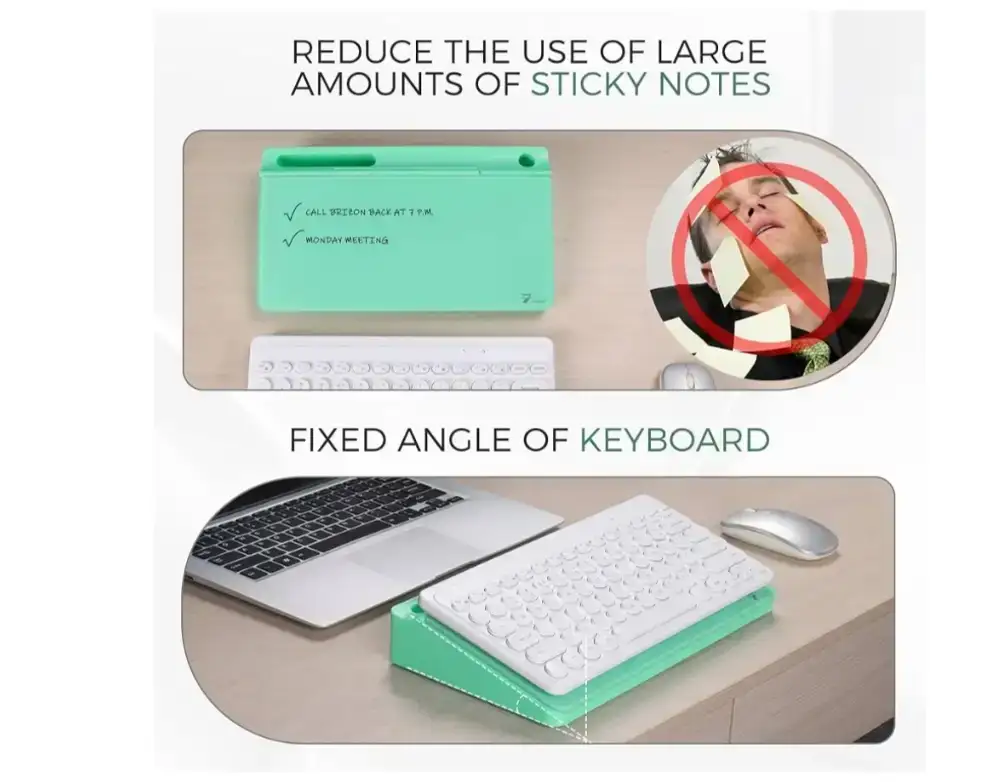 TOWON Compact Glass Desktop Whiteboard with Storage - photo 4