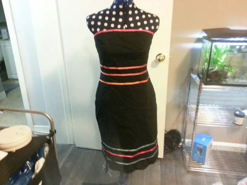 RW & Co. Black Over The Shoulder Dress Size 8 - photo 2