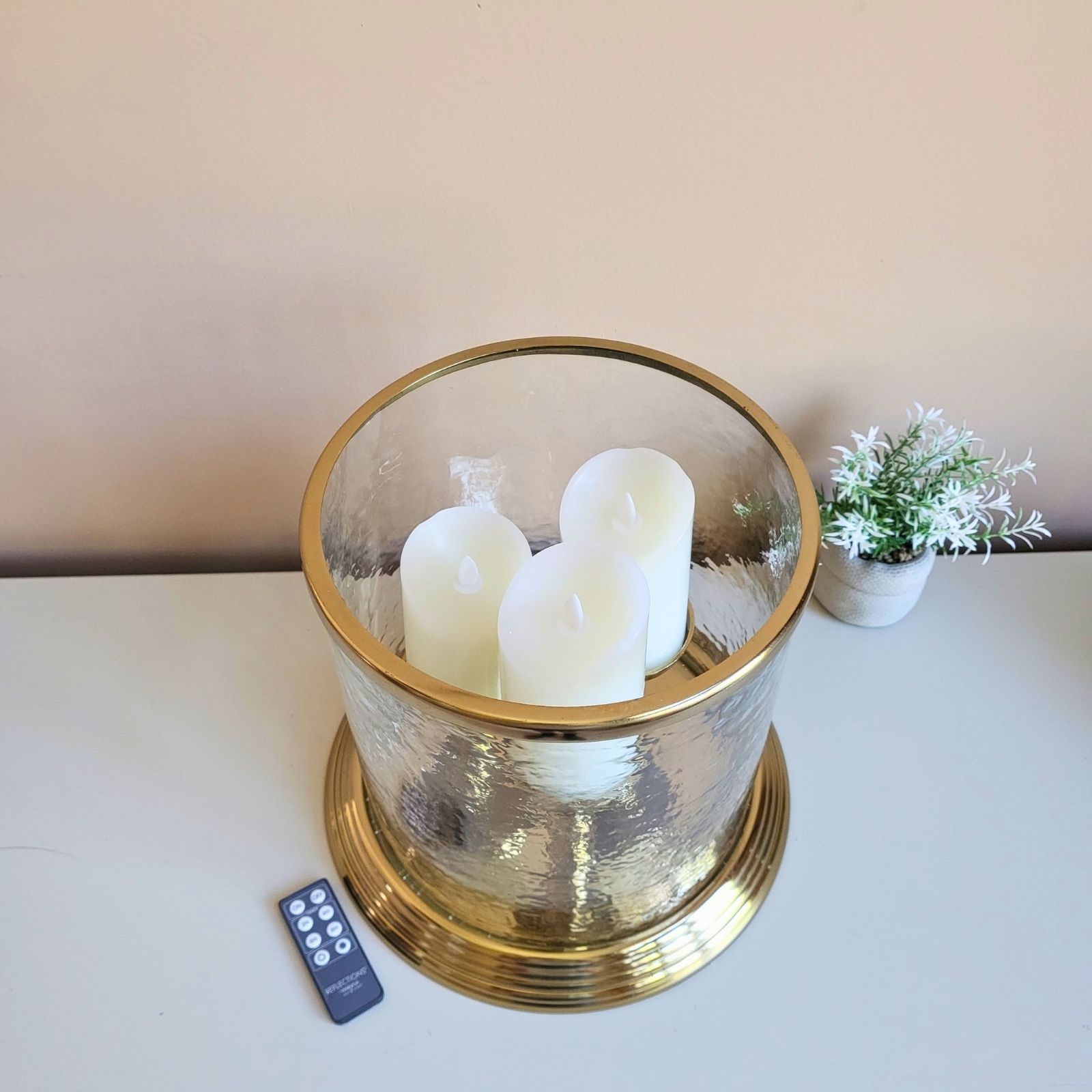 Candle Stand - Glass Candle Stand With Candles - Pre-Loved! 🕯️ - photo 2