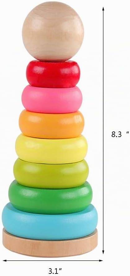 Wooden Stacking Rings Toy - photo 2