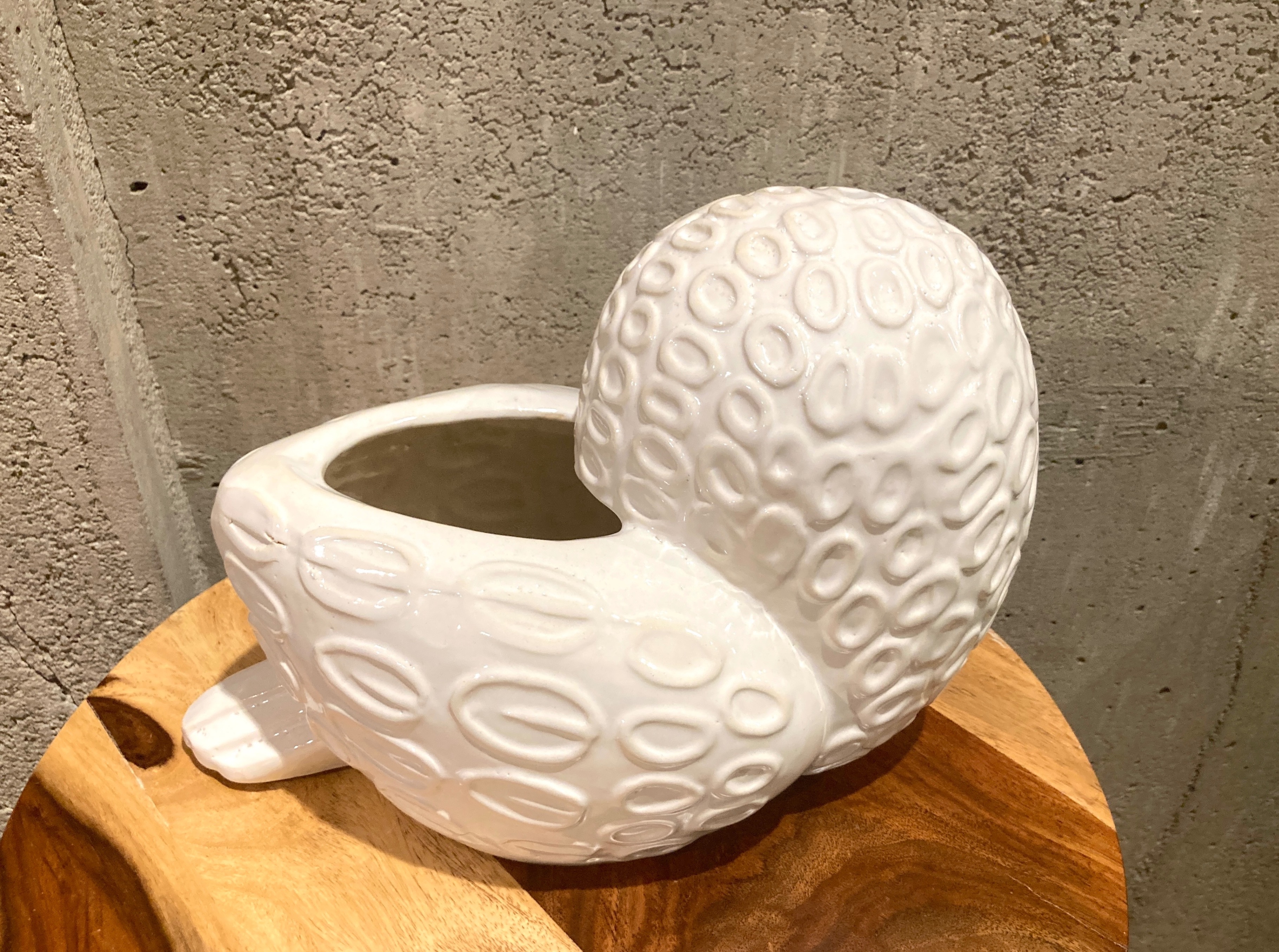 Ceramic Owl Flower Pot Garden Planter Cream White Indoor/Outdoor - photo 3