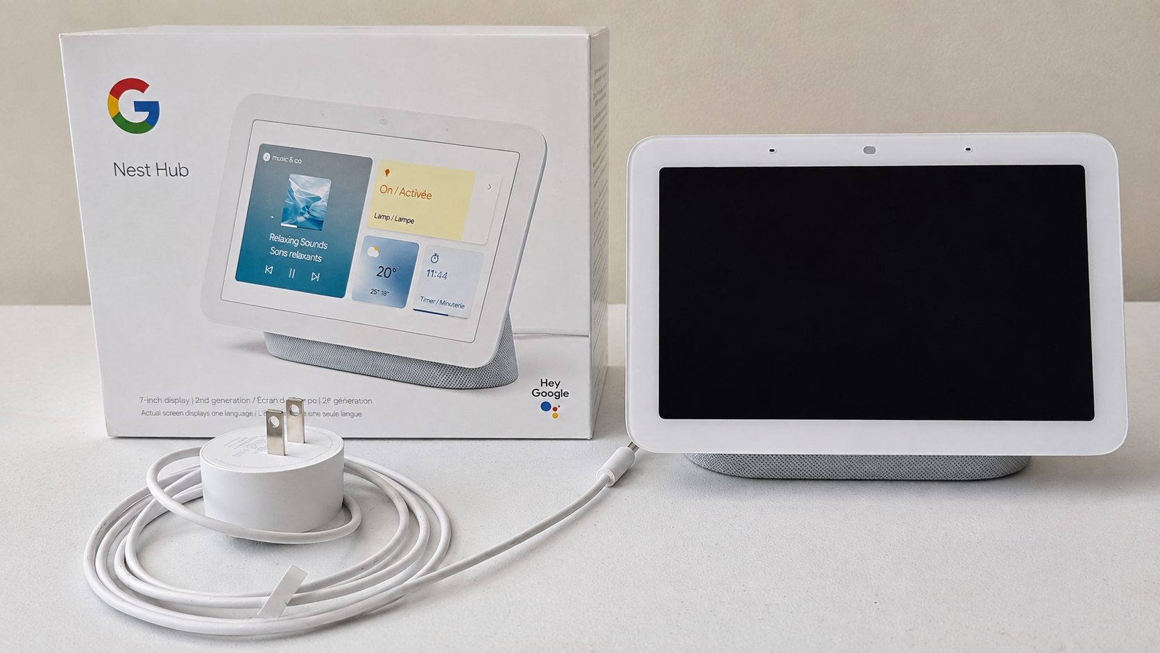 Google Nest Hub (2nd Generation, Mist) Smart Display w/ Box - photo 2