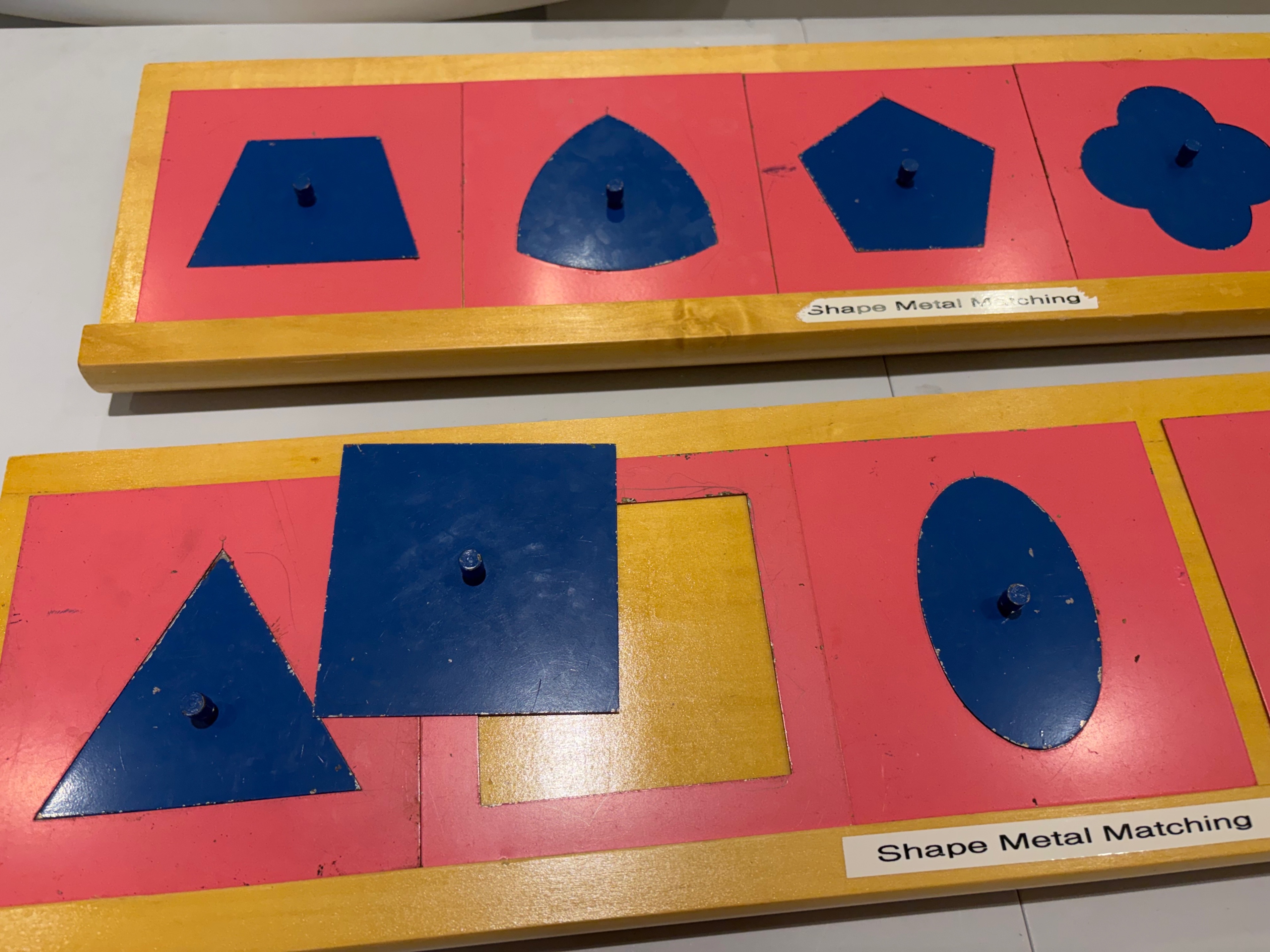 Montessori Wooden Shape Matching Boards – Set of 2 - photo 2