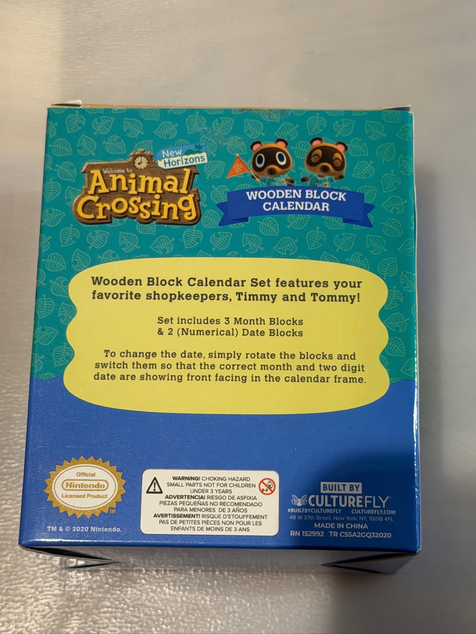 Official Nintendo Animal Crossing Wooden Block Calendar - photo 3