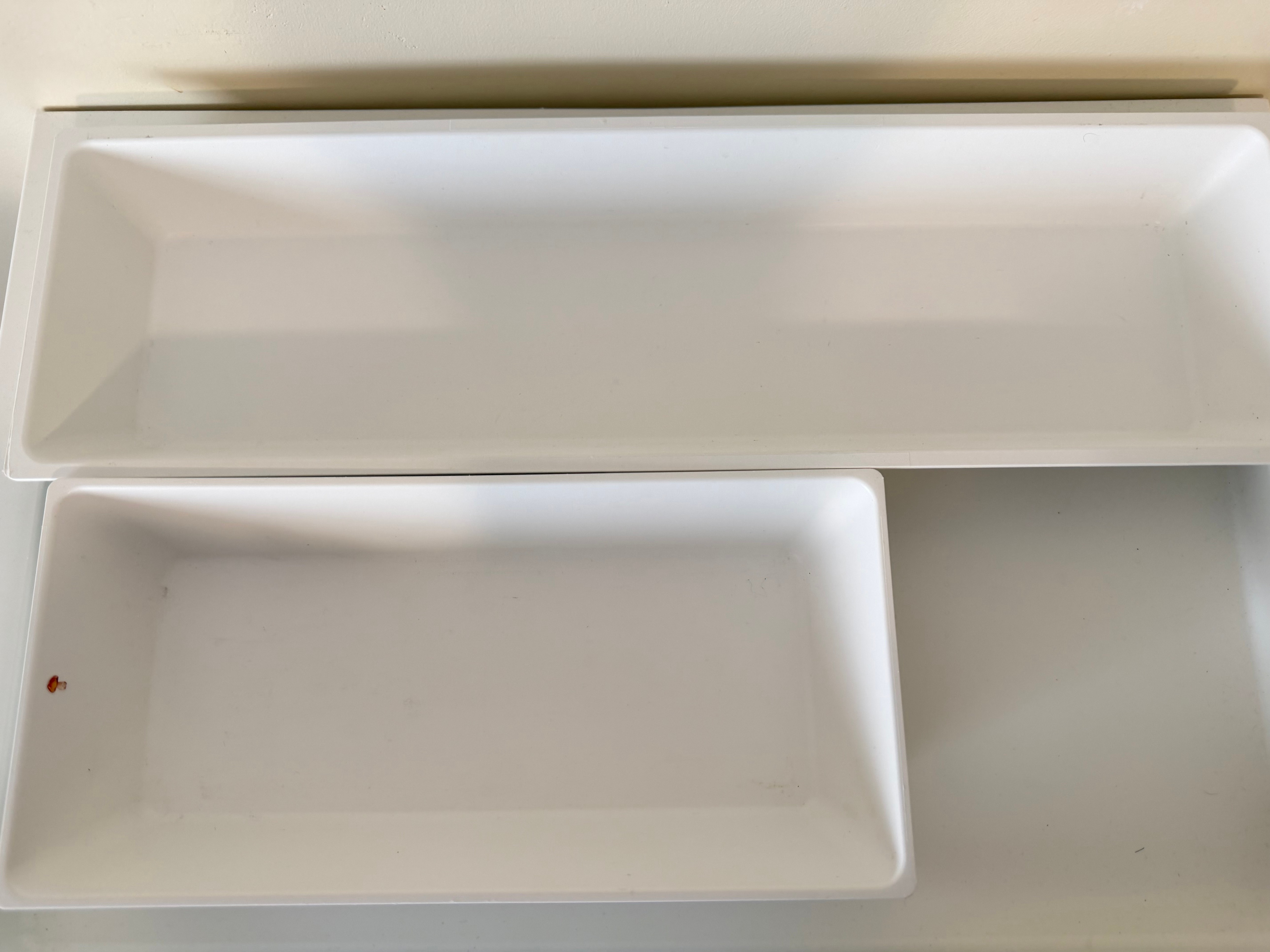 Set of 2 IKEA UPPDATERA Utensil Trays – White - photo 2