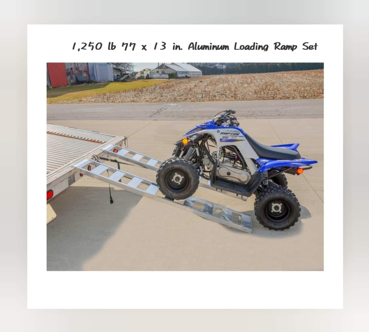 1,250 lb 77 x 13 in. Aluminum Loading Ramp - photo 3