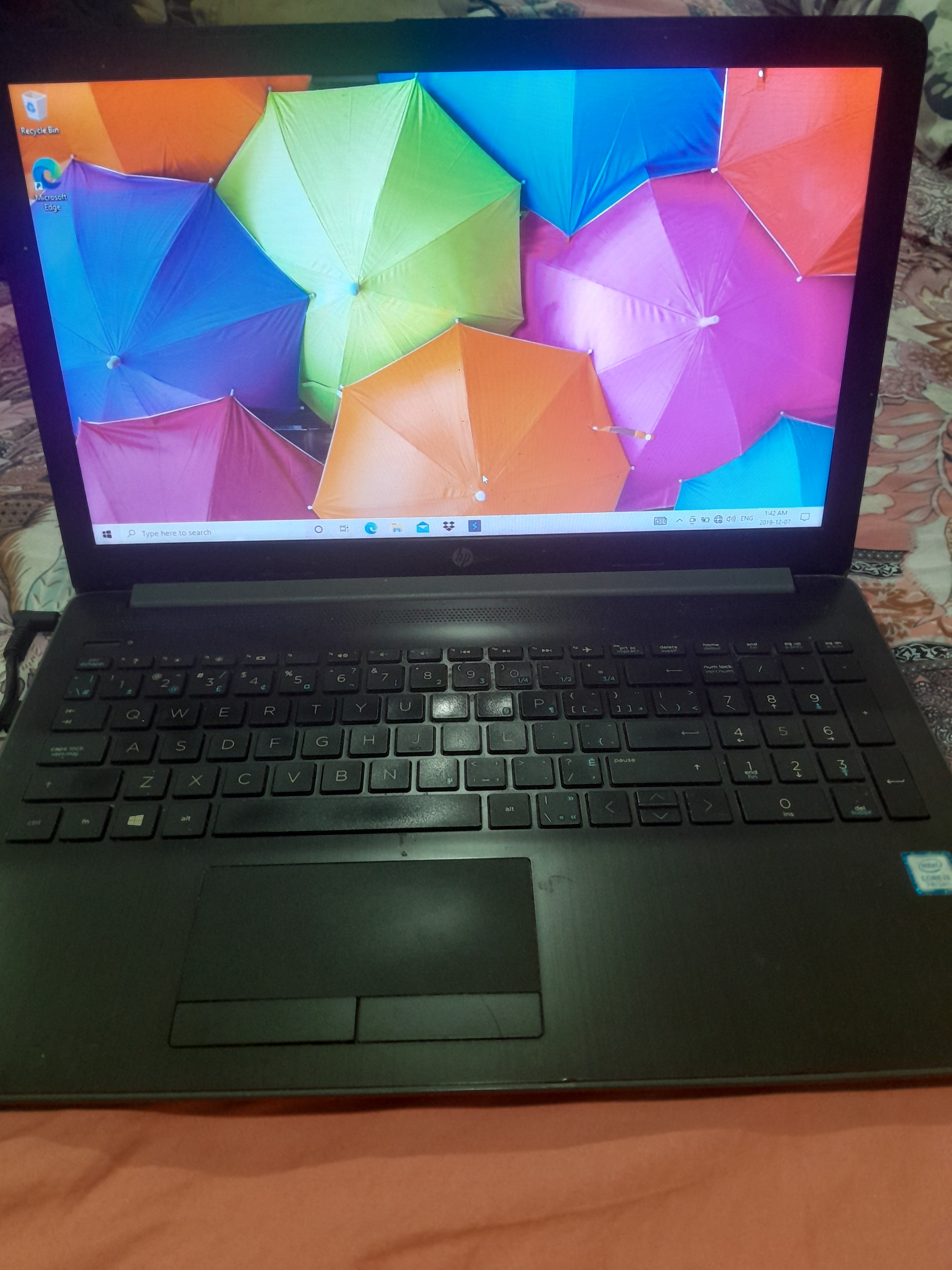HP laptop 15-da0xxx core i3 7th gen