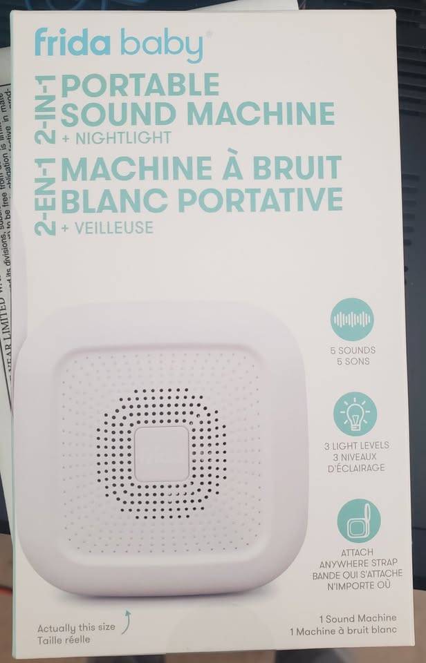 Frida Baby 2-in-1 Portable Sleep Machine + Nightlight. New.