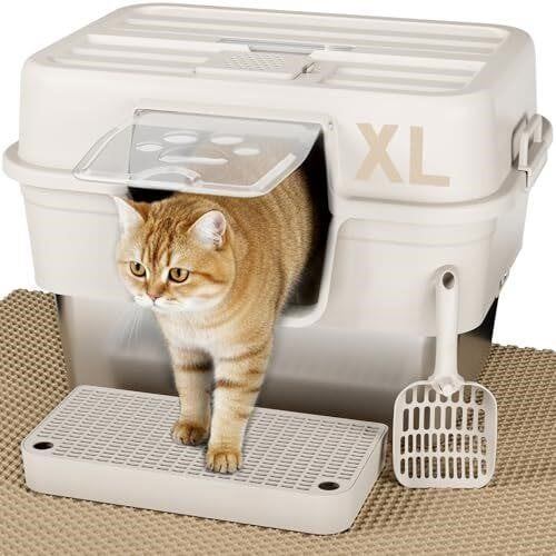 Extra Large Enclosed Cat Litter Box