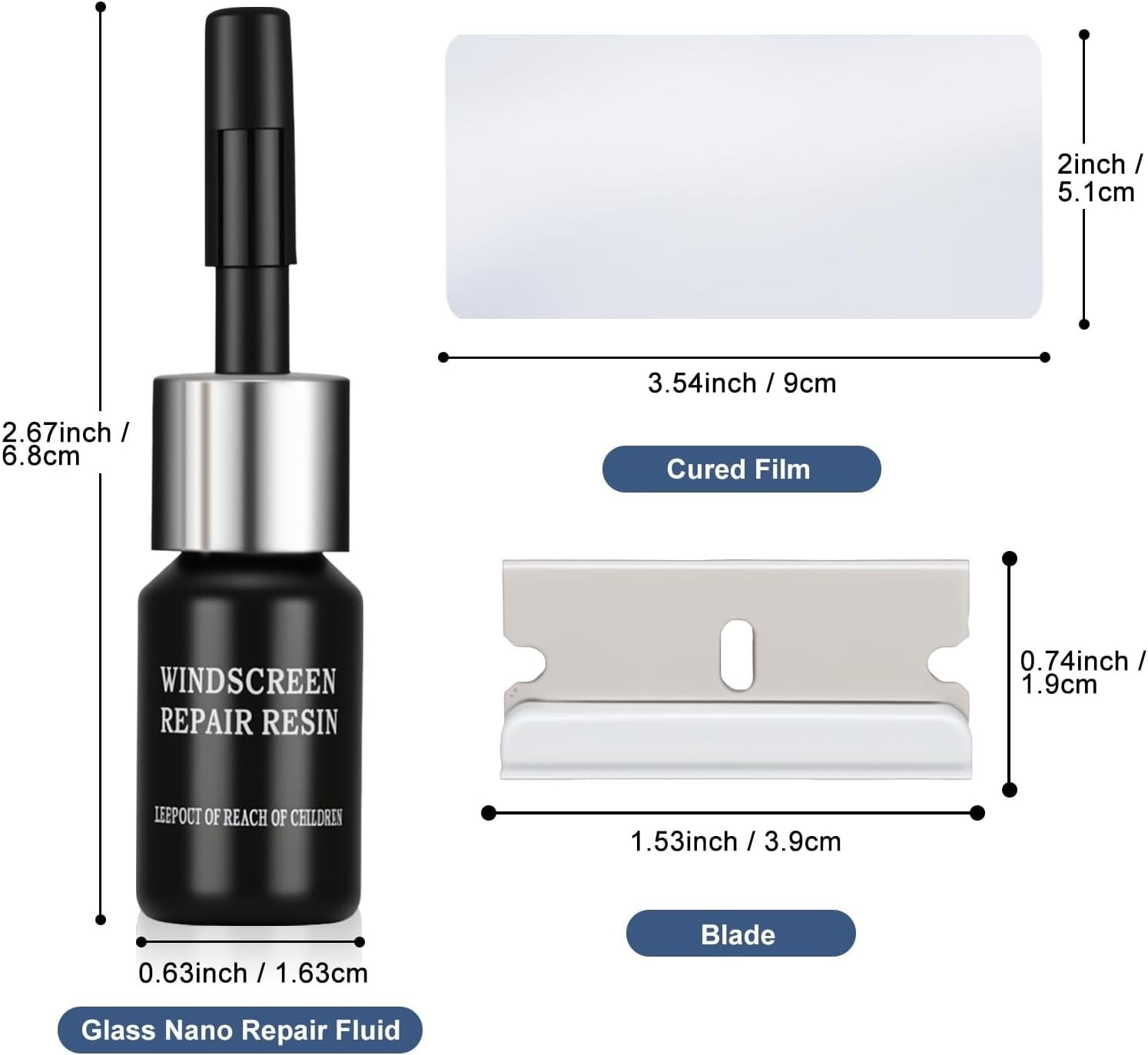 Windshield Repair Kit, 2026 Upgrade Car Glass Crack Repair - photo 2
