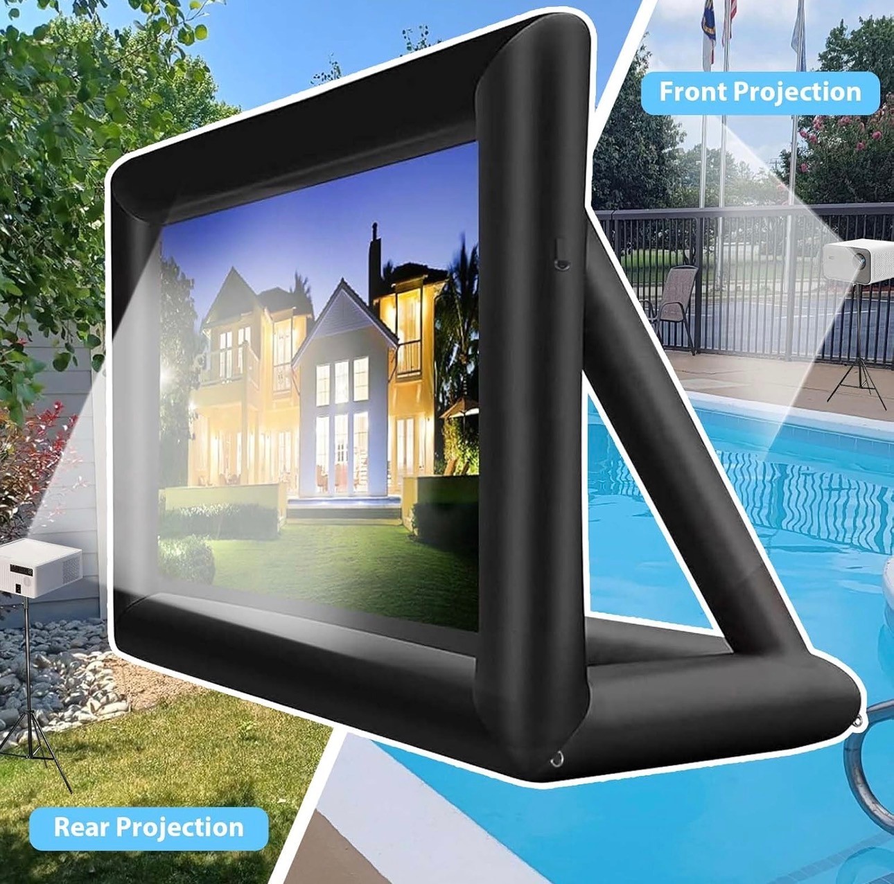 Inflatable Projector Screen Outdoor 14ft Supports Front & Rear H - photo 3