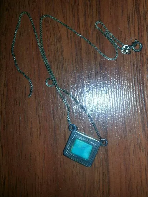 Lovely Real Sterling Silver Vintage Pendant And Chain Necklac... - photo 2