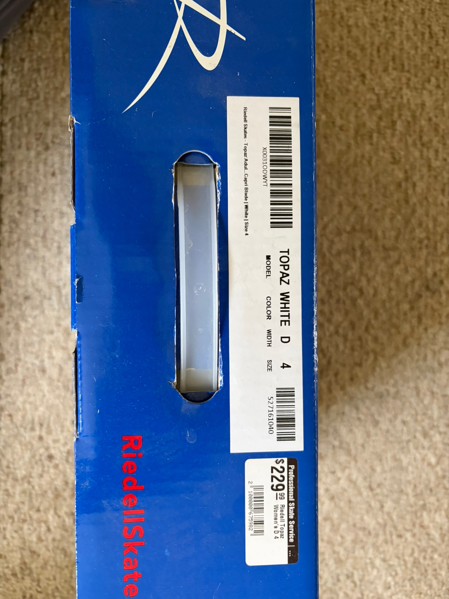 ⛸️ RIEDELL TOPAZ FIGURE SKATES – WOMEN’S SIZE 4D – $100 ⛸️