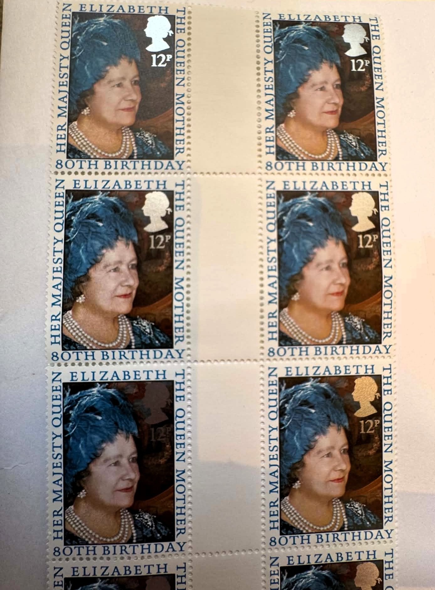 1980 Queen Mother 80th Birthday Stamps x10 /Timbres Reine Mere - photo 3