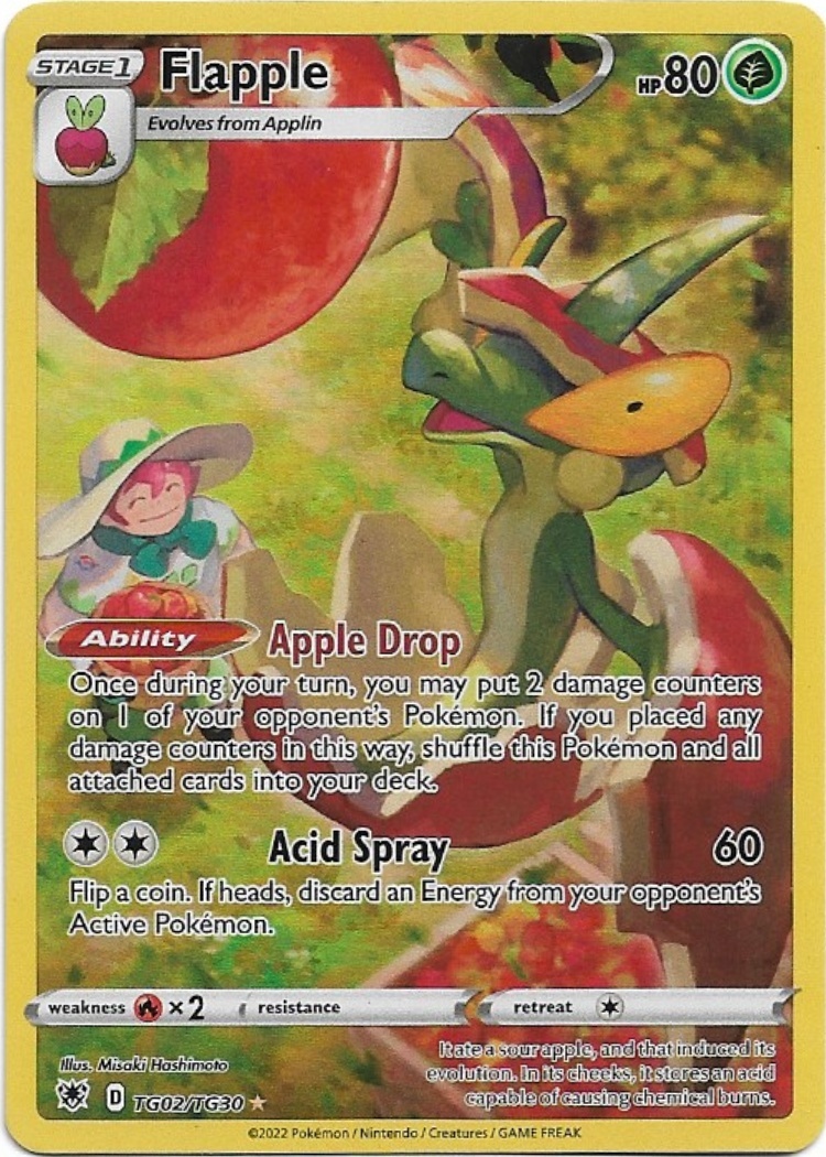 Pokemon Flapple TG02/TG30 Astral Radiance Trainer Gallery NM