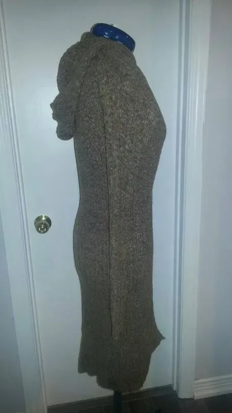 Dollhouse Wool Blend Fitted Hooded Long Sweater - photo 4